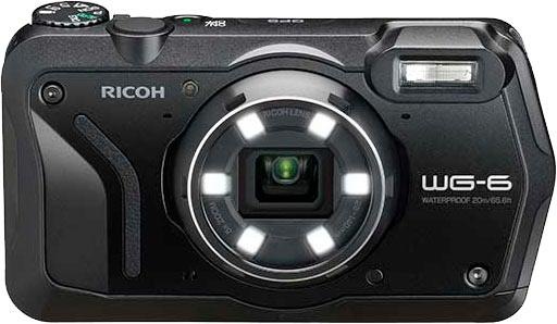 Ricoh Outdoor-Kamera »WG-6«, RICOH Objektiv, 11 Elemente in 9 Gruppen (5 asphärische Elemente), 20 MP, 5 fachx opt. Zoom