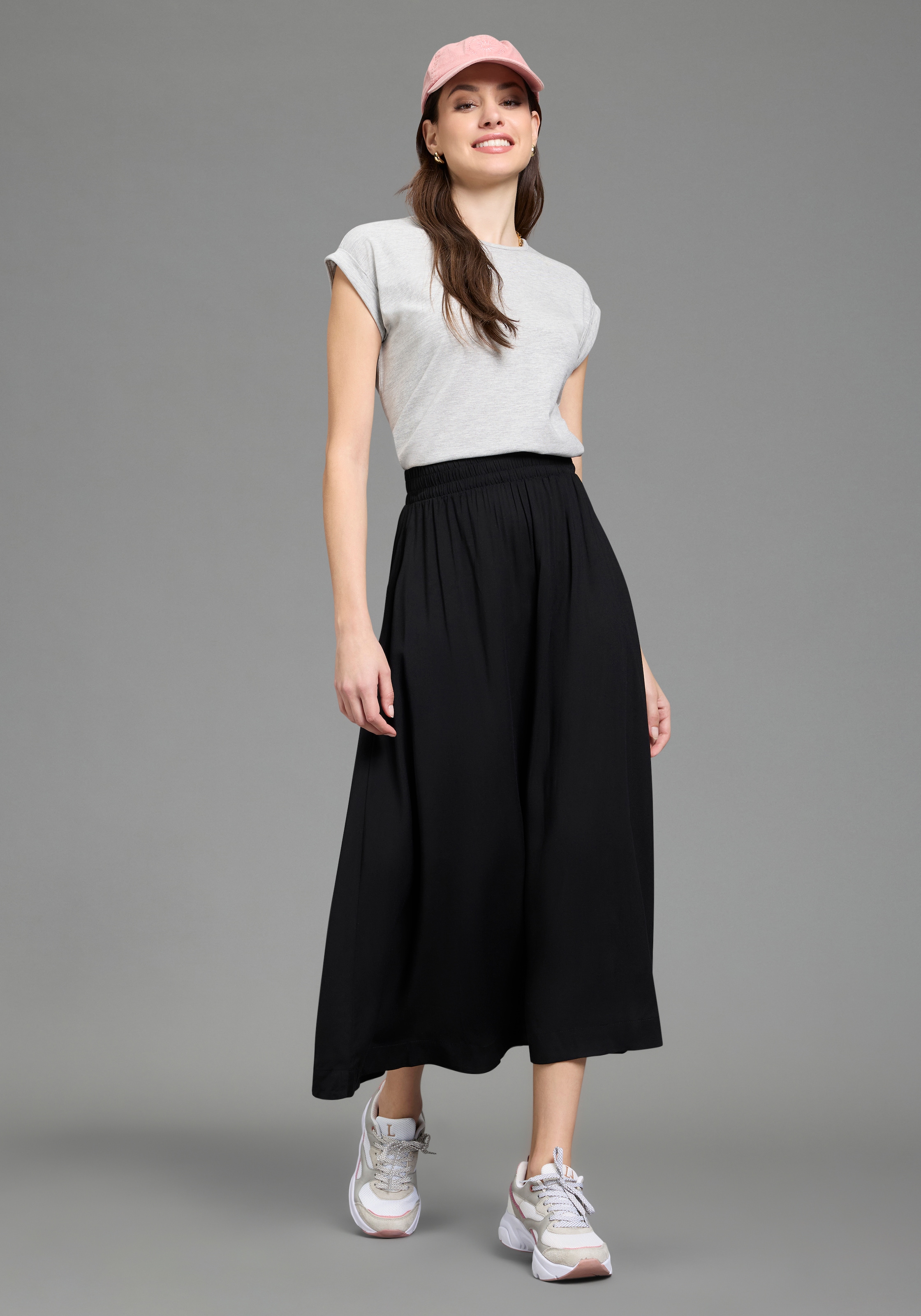 Laura Scott Maxirock mit bequemem Komfortbund und Gummizug