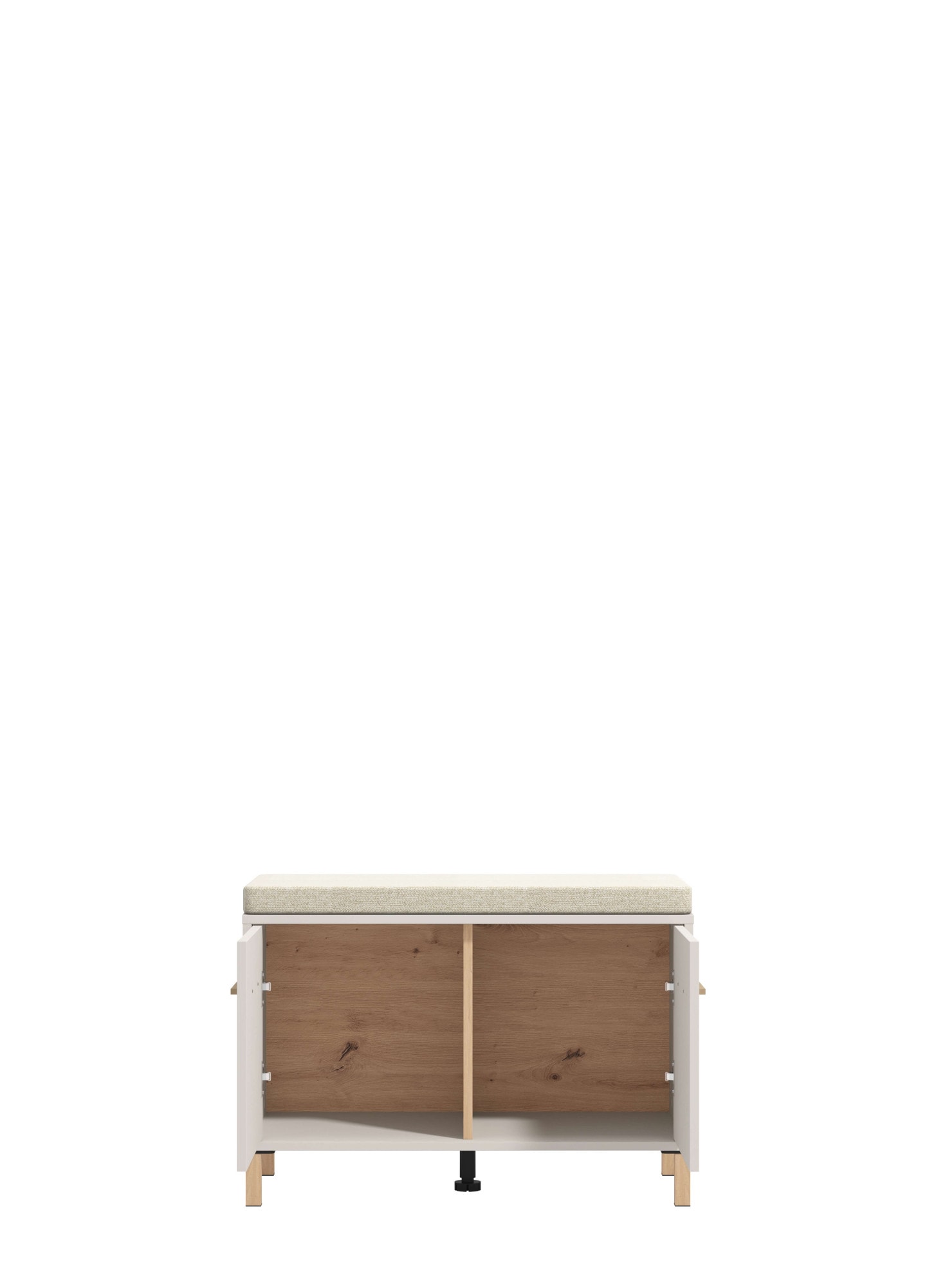 Home affaire Schuhbank »Belfort, Schuhschrank, Schuhregal, Schuhtruhe, Breite 80 cm«, mit Sitzkissen und zwei geschlossenen Fächern, in eleganten Farben