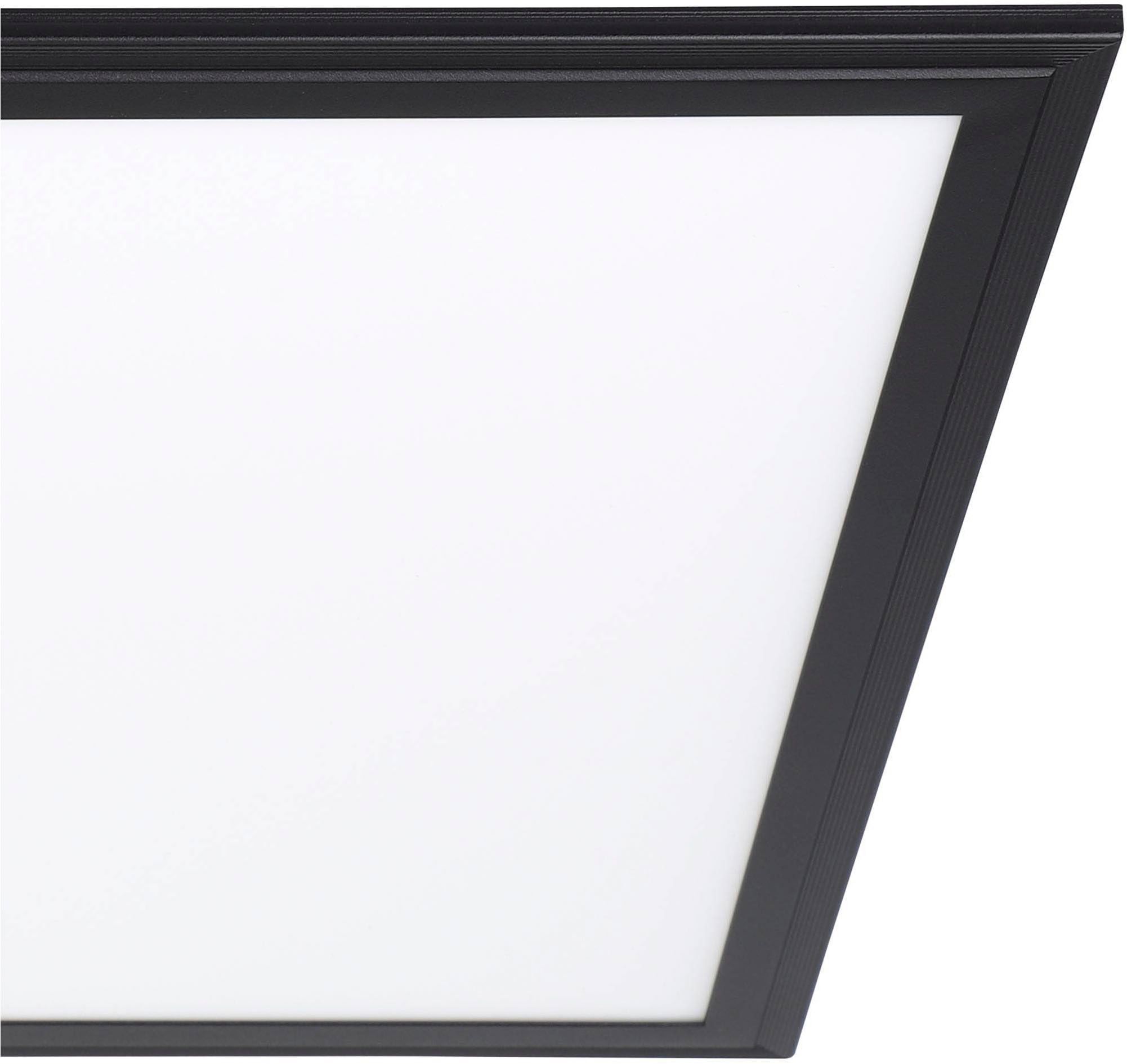 EGLO Deckenleuchte »Salobrena 1 Einbaulampe, Deckenlampe, weiß und schwarz, Aufbaulampe« LED-Modul 1 Stk. Neutralweiß Deckenlampe, Deckenleuchte, Aufbauleuchte für Büro, Flurlampe 45x45 cm