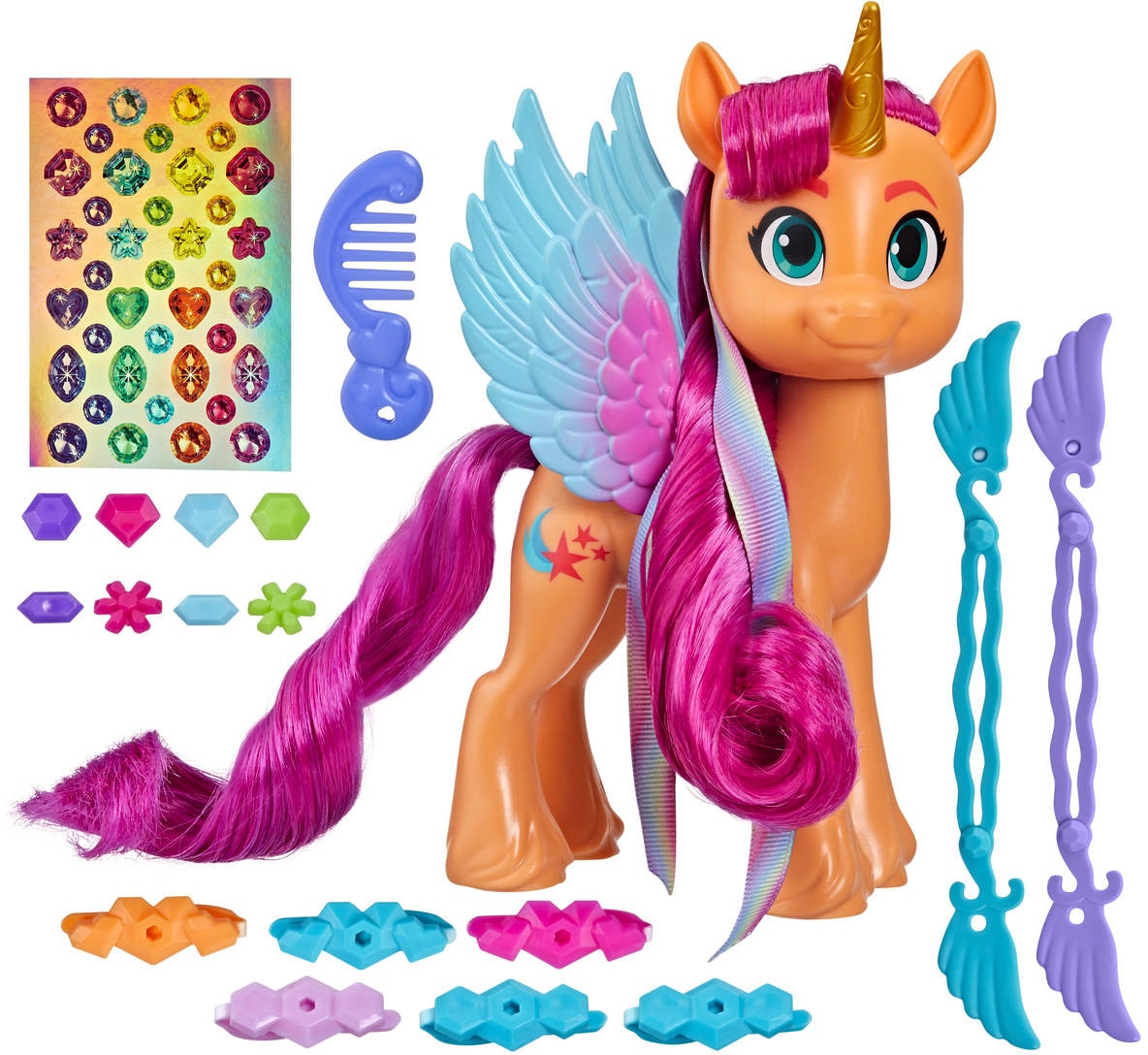 Hasbro Spielfigur »My Little Pony, Regenbogen-Haarstyles Sunny Starscout«