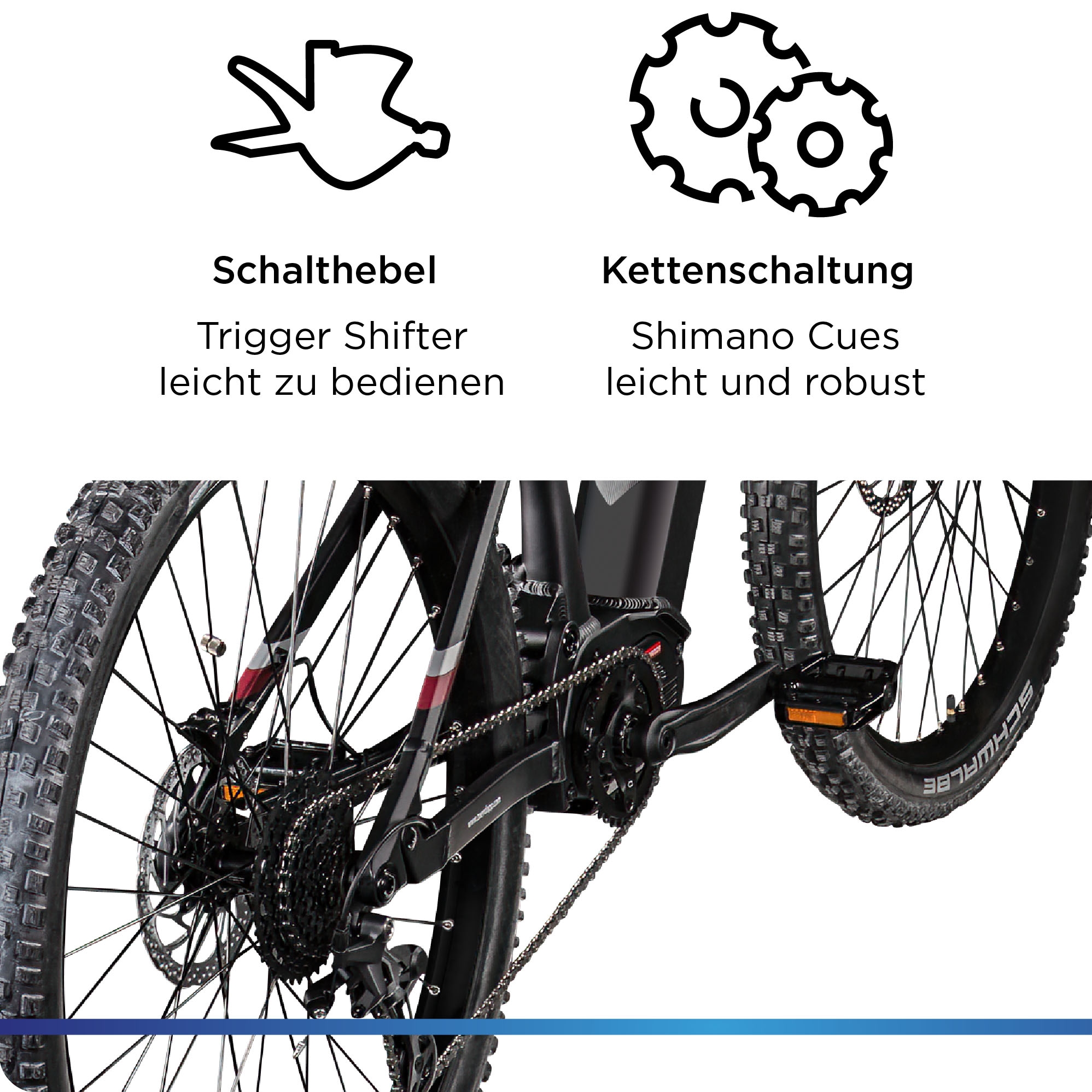 Zündapp »X1000« 10 Gang Shimano Cues U62020 SGS Schaltwerk Kettenschaltung Mittelmotor 250 W E Bike Mountainbike Fully 29 Zoll 10 Gänge Pedelec Damen Herren 730 Wh