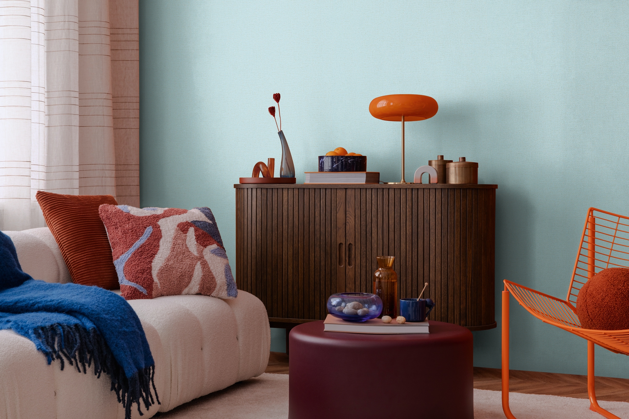 CosmoLiving by Cosmopolitan Vliestapete »Metallic Weave – Struktur-Unitapete« matt strukturiert Elegante Struktur-Vliestapete mit Metallic-Effekt