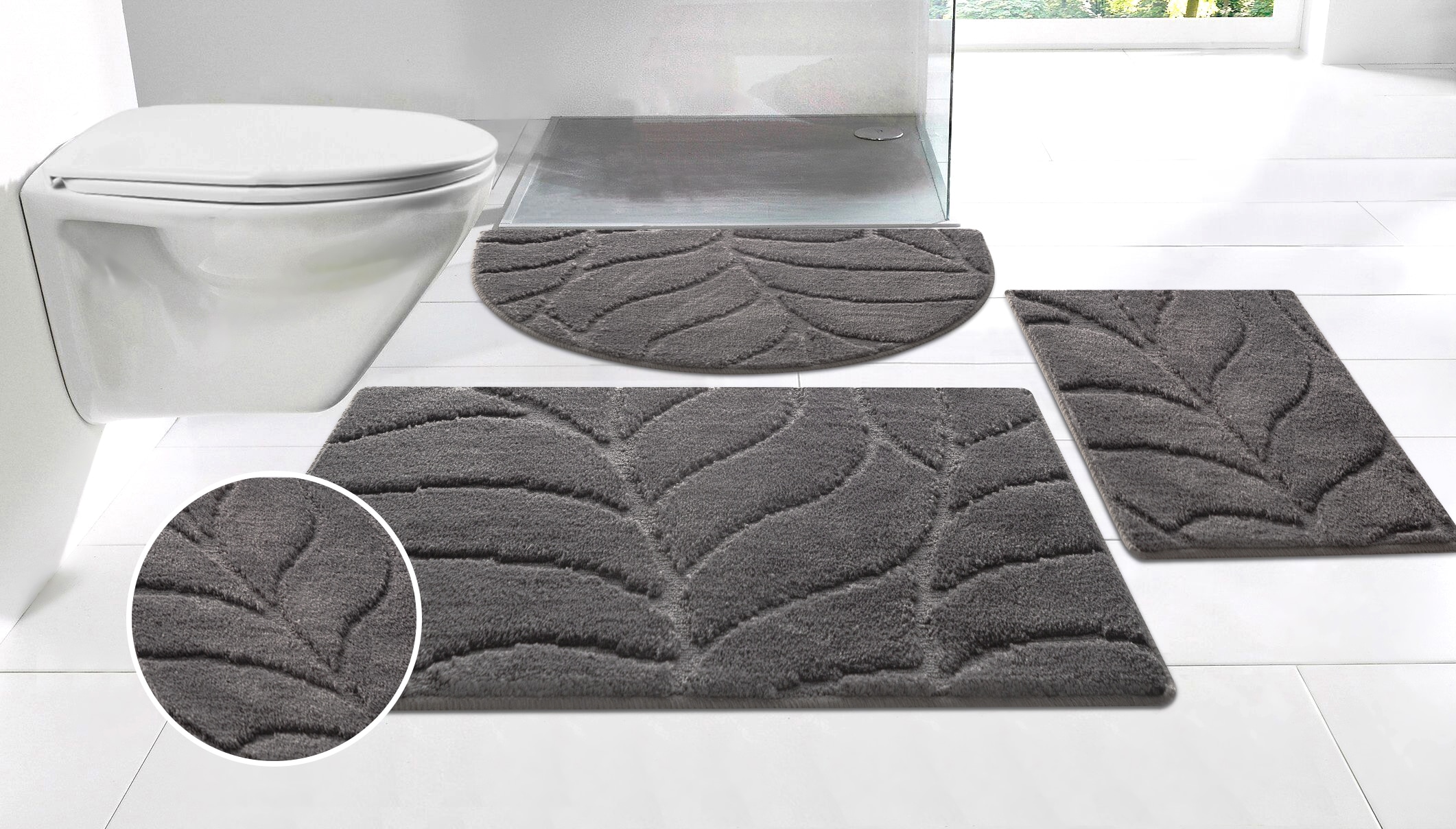 my home Badematte "Epense, Badvorleger, Badezimmer Teppich, Duschmatte mit günstig online kaufen