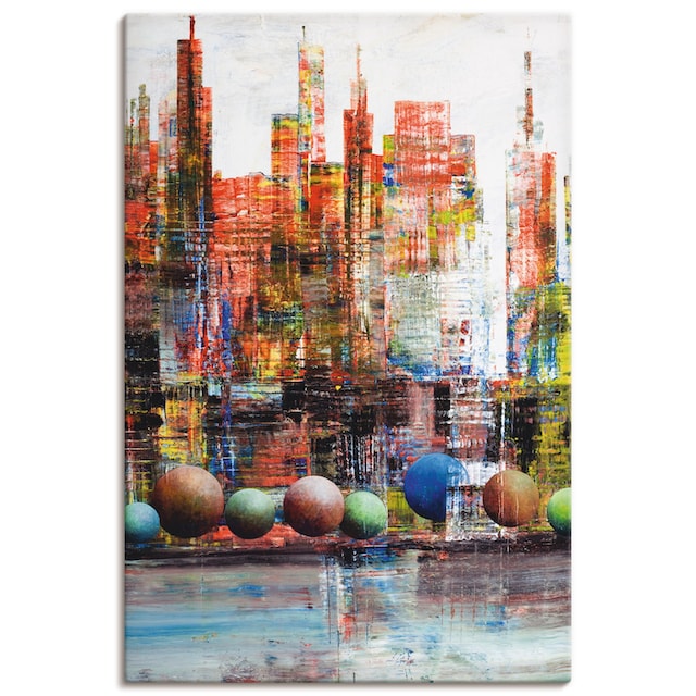 Artland Wandbild »New York Stadtansicht«, Amerika, (1 St.), als Alubild,  Leinwandbild, Wandaufkleber oder Poster in versch. Größen kaufen | BAUR