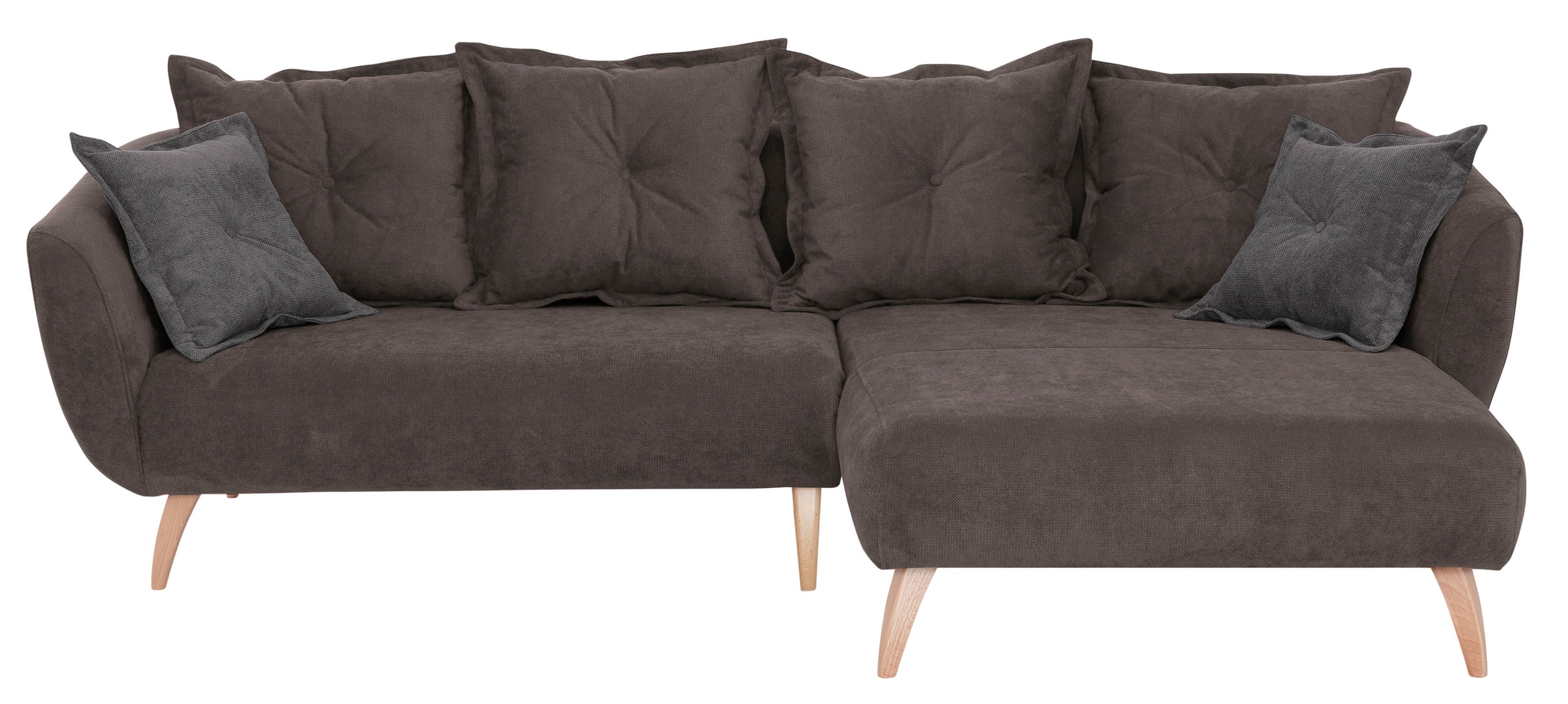 Thumbnail - Home affaire Ecksofa "Baggio formschöne Polsterecke, bequem, Breite 277cm, L-Form", Zierkissen inklusive