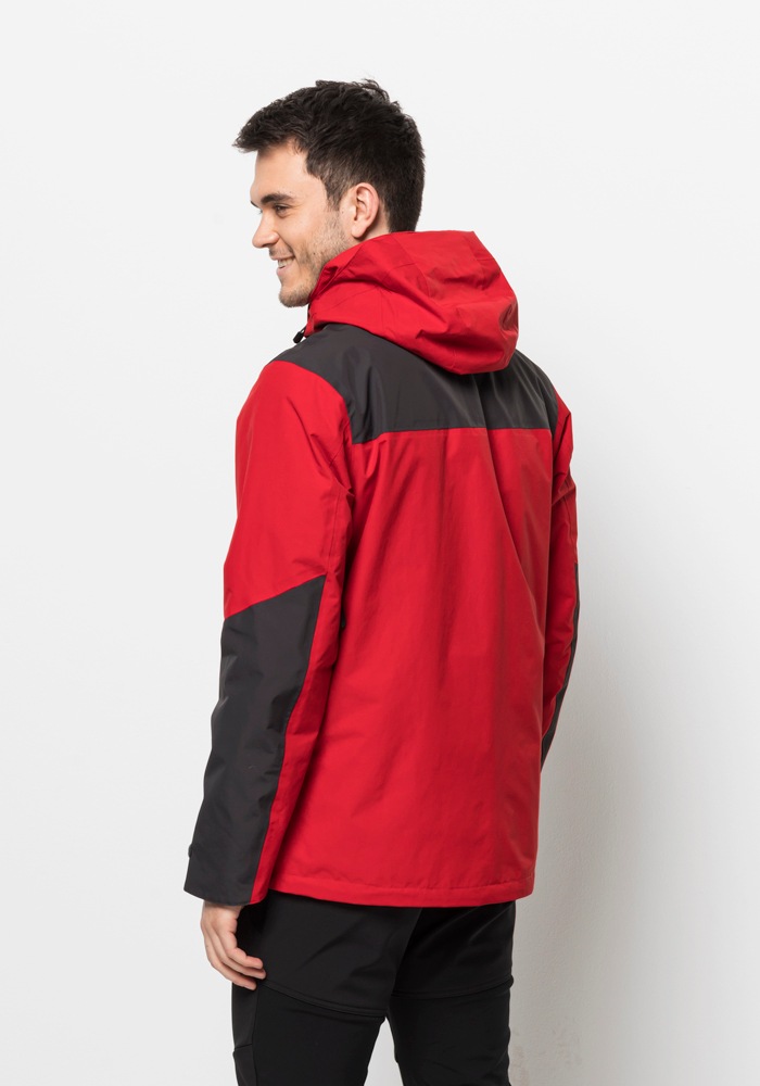 Jack Wolfskin 3-in-1-Funktionsjacke »JASPER 3IN1 JKT M«, (2 teilig), mit Kapuze