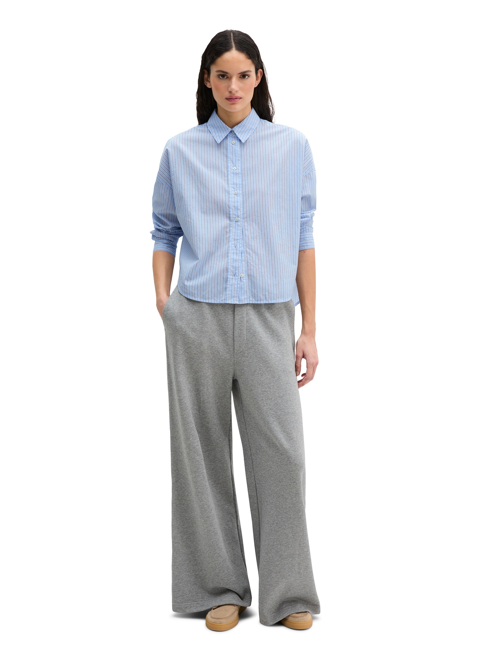 Marc O'Polo Langarmbluse »aus Baumwoll-Chambray«