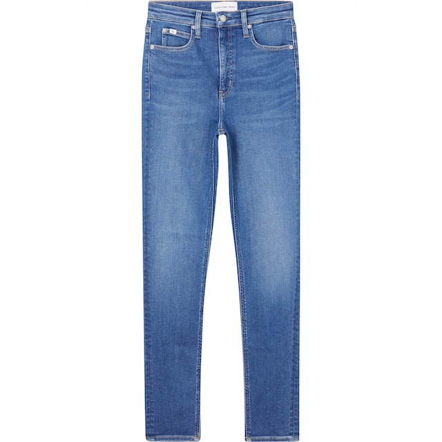 Calvin Klein Jeans Skinny-fit-Jeans »HIGH RISE SKINNY«, mit Calvin Klein  Leder-Brandlabel hinten am Bund online bestellen | BAUR