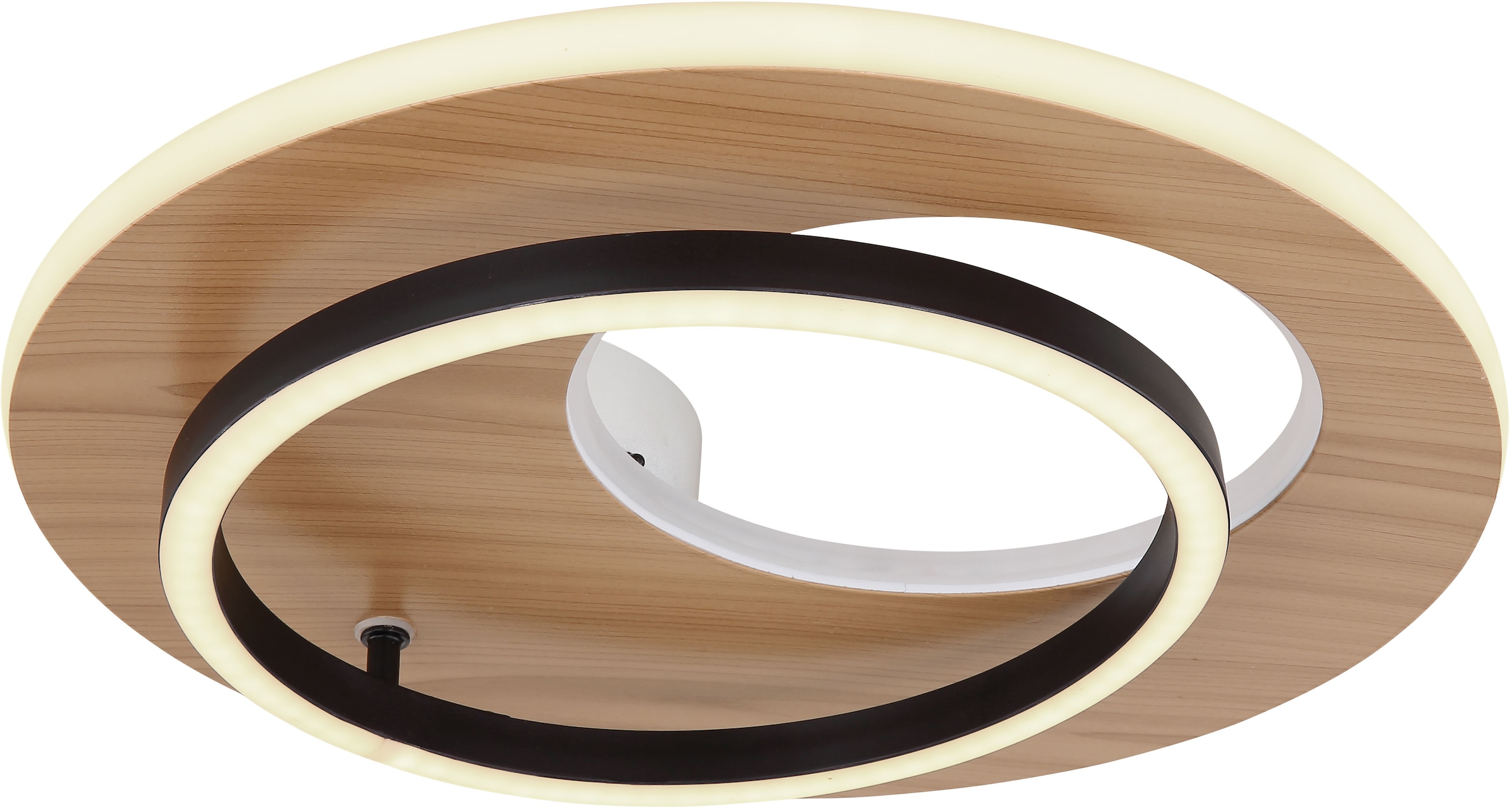 GLOBO LIGHTING LED Deckenleuchte »FORSI«, Leuchtmittel LED-Modul | LED fest integriert, Deckenlampe/Wohnzimmer/Schlafzimmer/modern/Holz