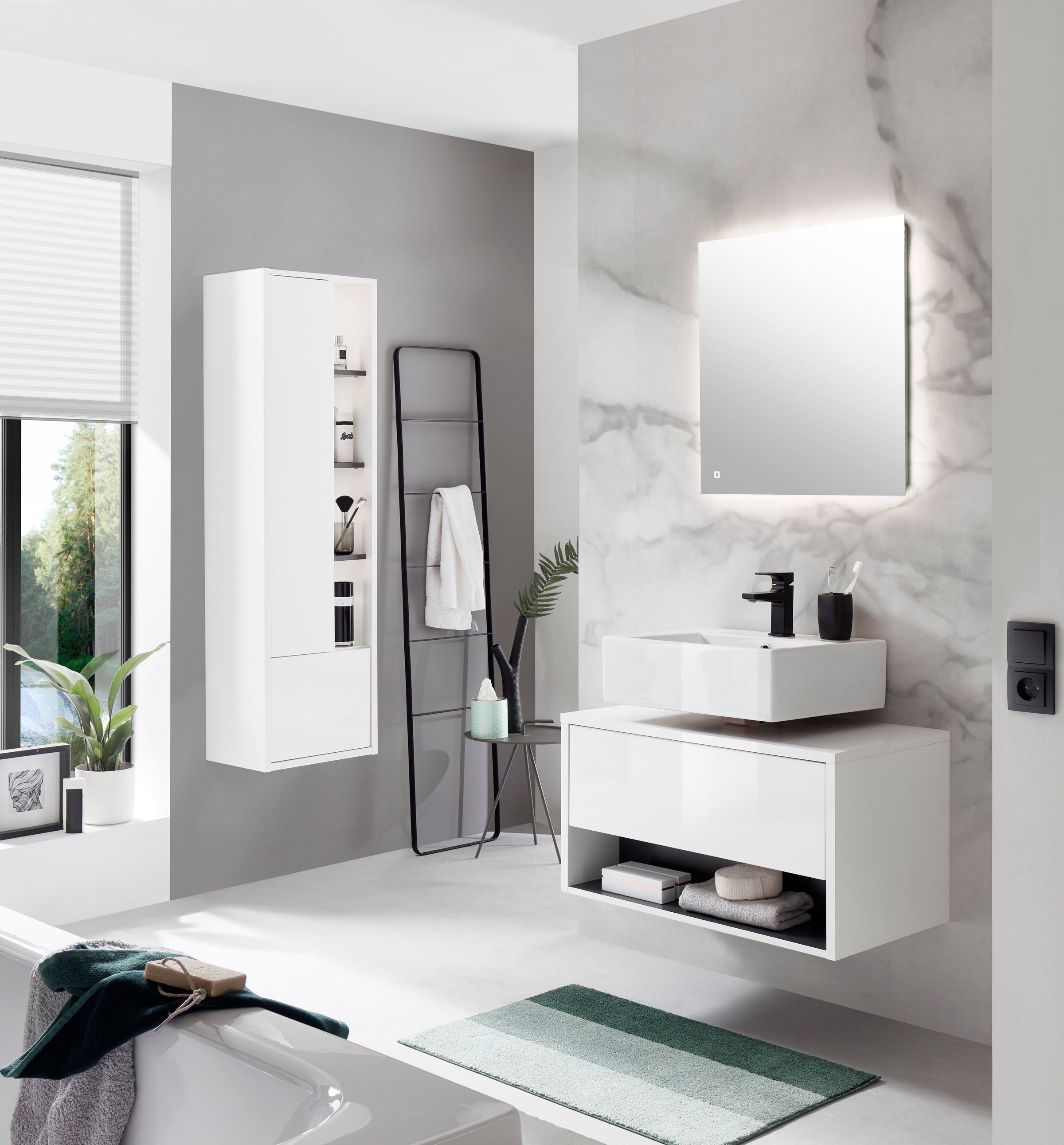 Home affaire Badmöbel-Set "Studio Line, Bad im modernen Design, 3-teiliges günstig online kaufen