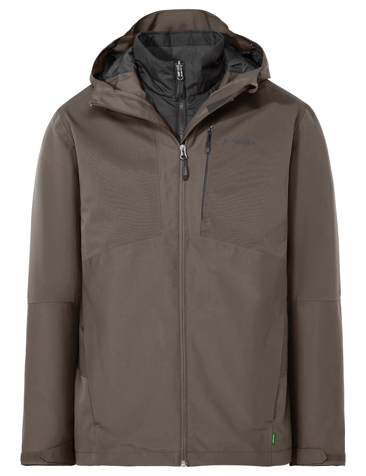 VAUDE 3-in-1-Funktionsjacke winddicht, wasserdicht, atmungsaktiv, wärmend