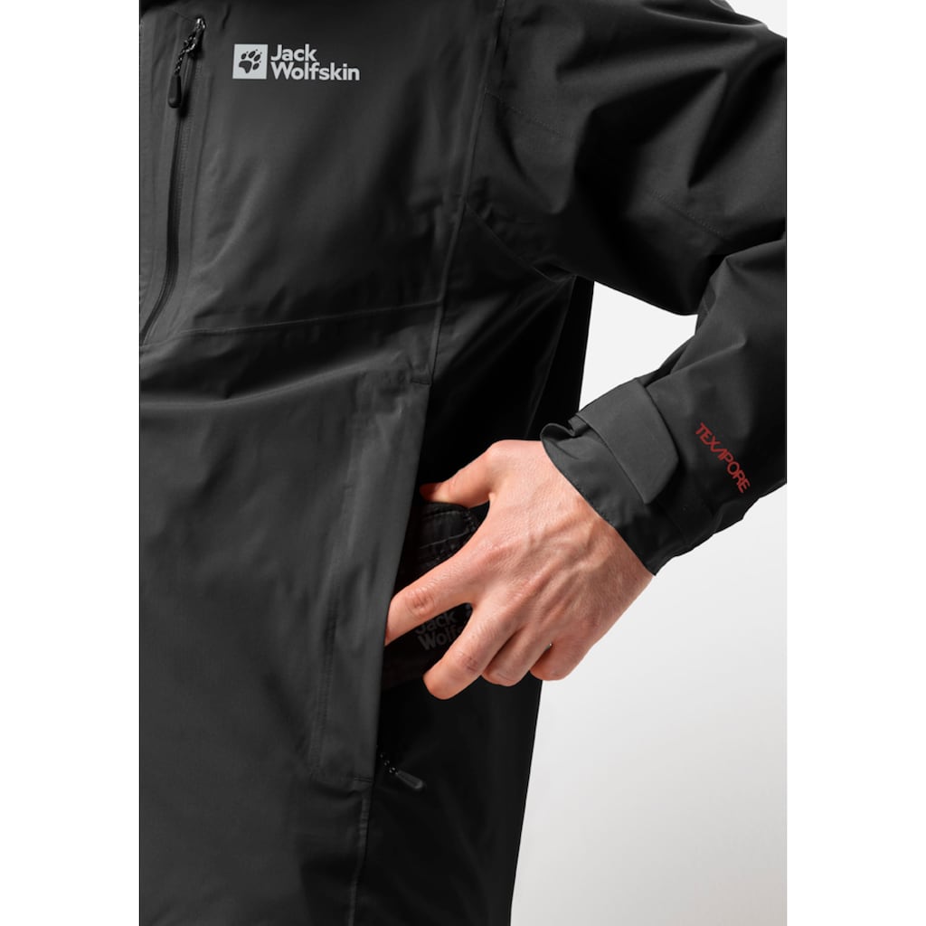 Jack Wolfskin Funktionsjacke »EAGLE PEAK 2L JKT M«, mit Kapuze