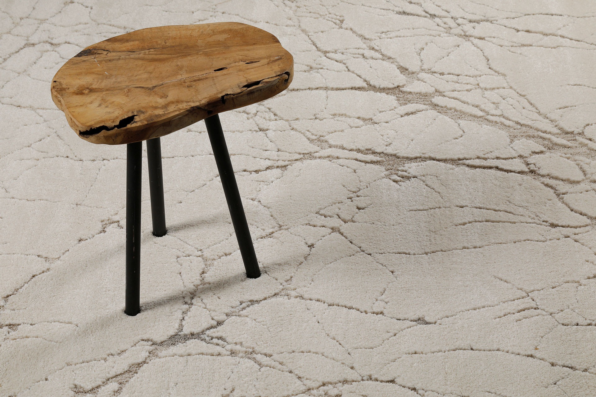 Wecon home Teppich »Linus«, rechteckig, 18 mm Höhe, Gewebt, Hoch-Tief, pflegeleicht, Marmor Optik, Scandi, Wohnzimmer