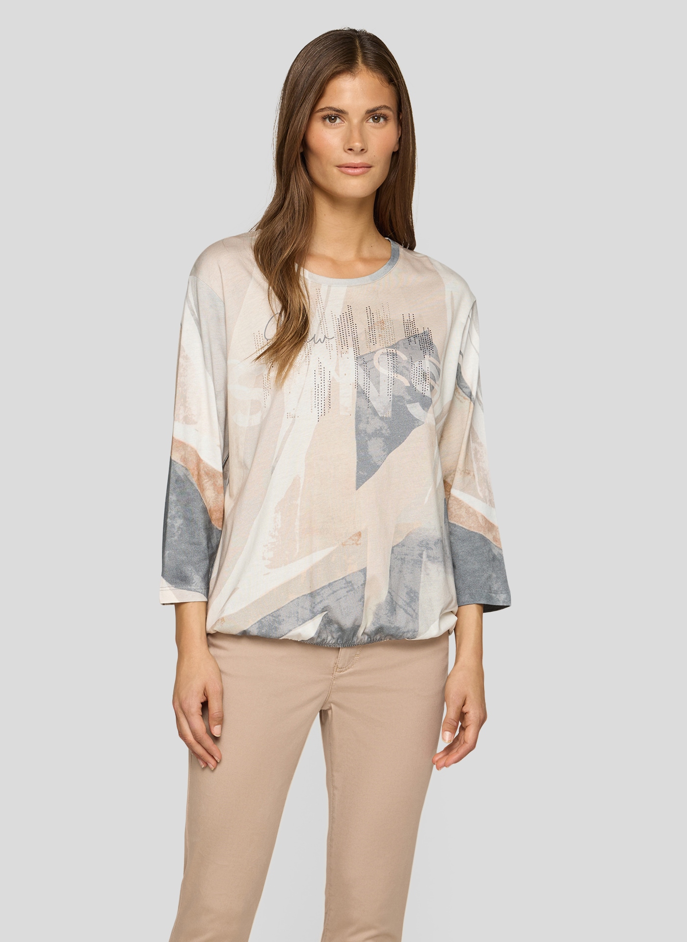 Rabe 3/4-Arm-Shirt mit All-Over Print günstig online kaufen