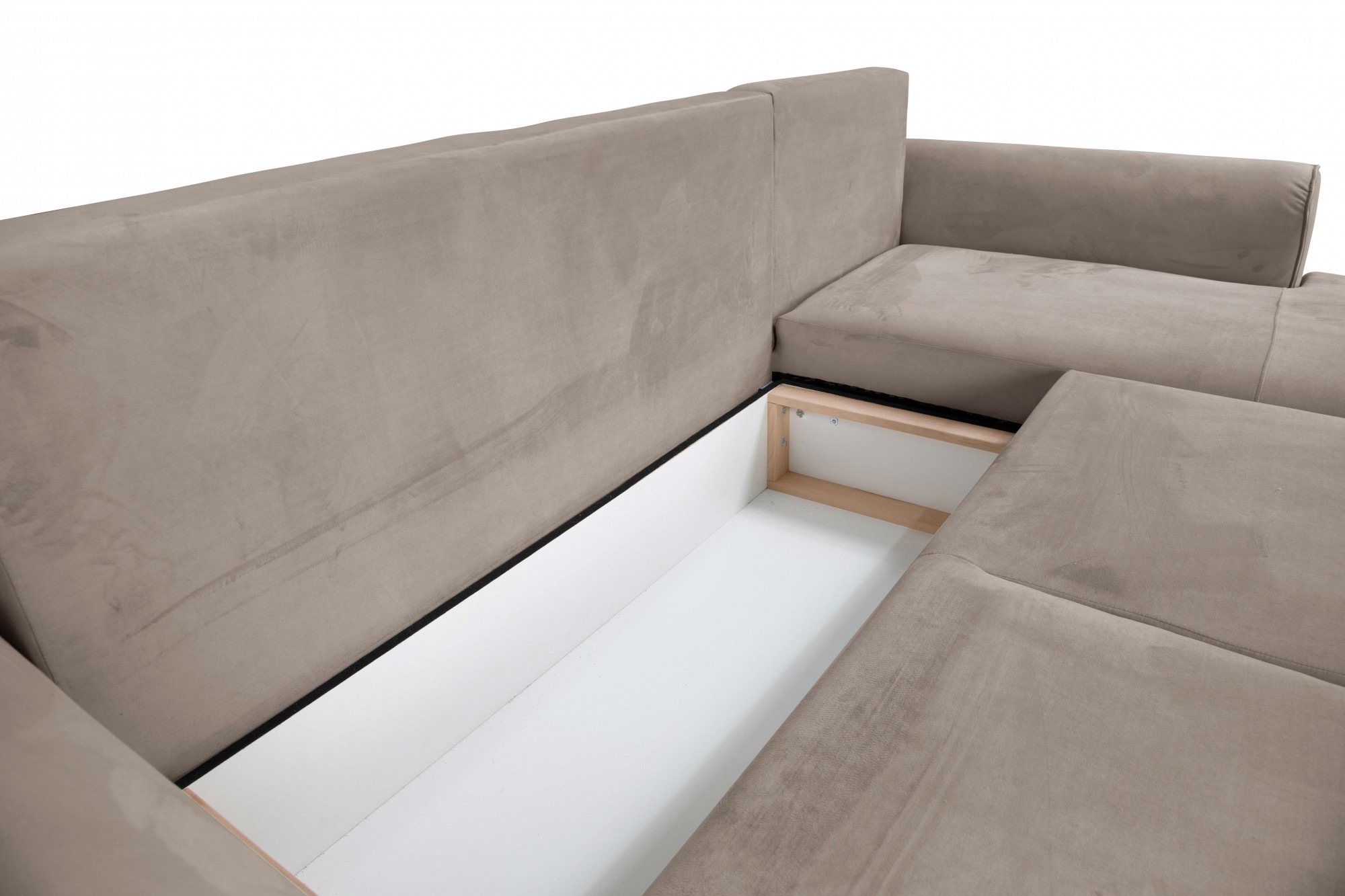 INOSIGN Ecksofa »BEATRICE optionale Schlafsofa mit Bettkasten, B/T/H: 265/170/86 cm«, L-Form, wahlweise auch mit Bettfunktion und Bettkasten