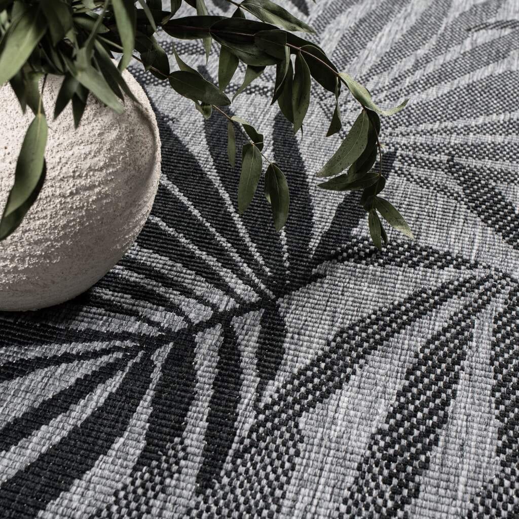 Carpet City Outdoorteppich »DUO RUG 5771«, rund, 5 mm Höhe, Wendeteppich Wetterfest In- & Outdoor, Balkon, Terrasse, Wohnzimmer