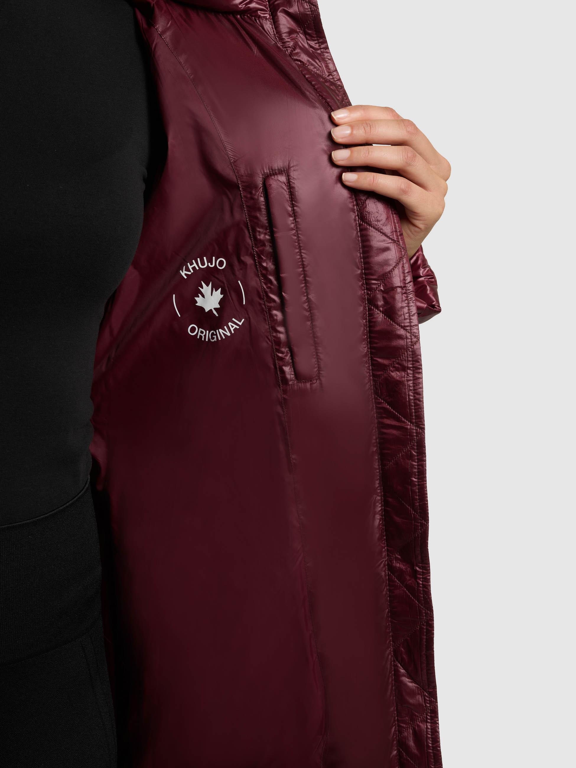 khujo Steppmantel »Tonia« Extralanger Damen Wintermantel mit Rucksack-Trägern