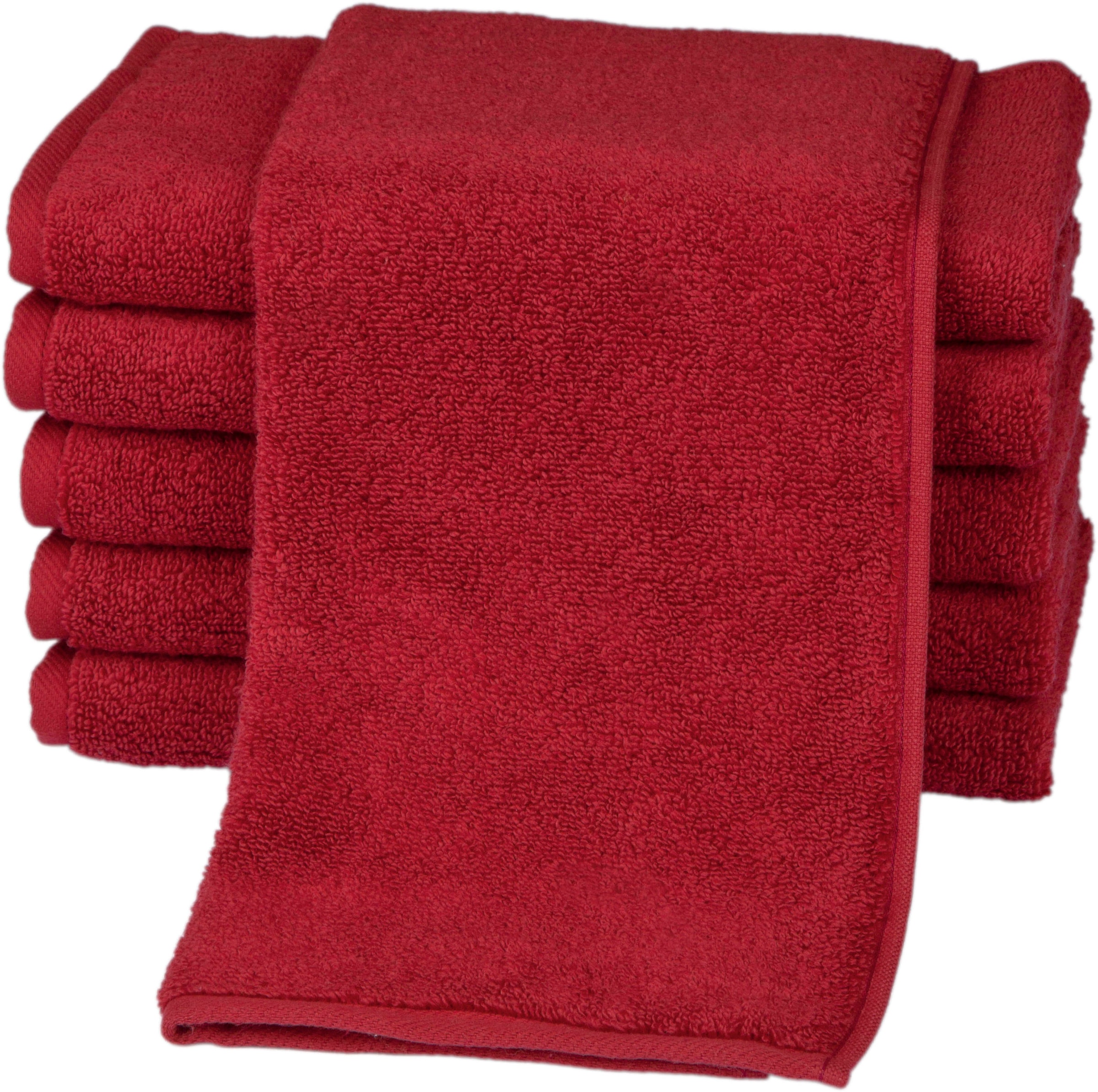 Gästehandtücher ROSS, B:30cm L:50cm, rot, Frottier, Obermaterial: 100% Baumwolle, Handtücher, "Sensual 9000", mit Aloe-Vera-Öl veredelt