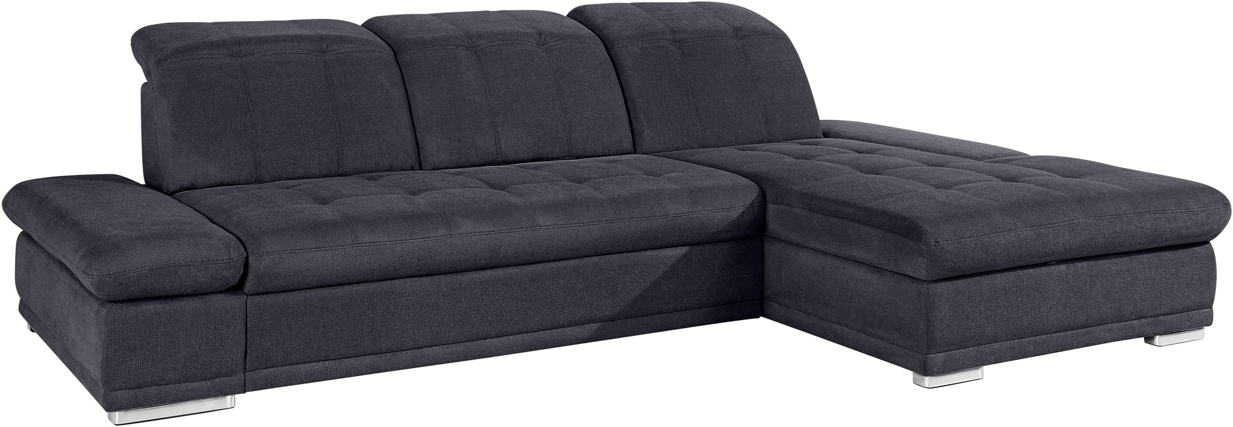 COTTA Ecksofa »Holiday L-Form mit Sitztiefen-, Armteil- und Kopfteilverstellung«, wahlweise mit Bettfunktion & Bettkasten