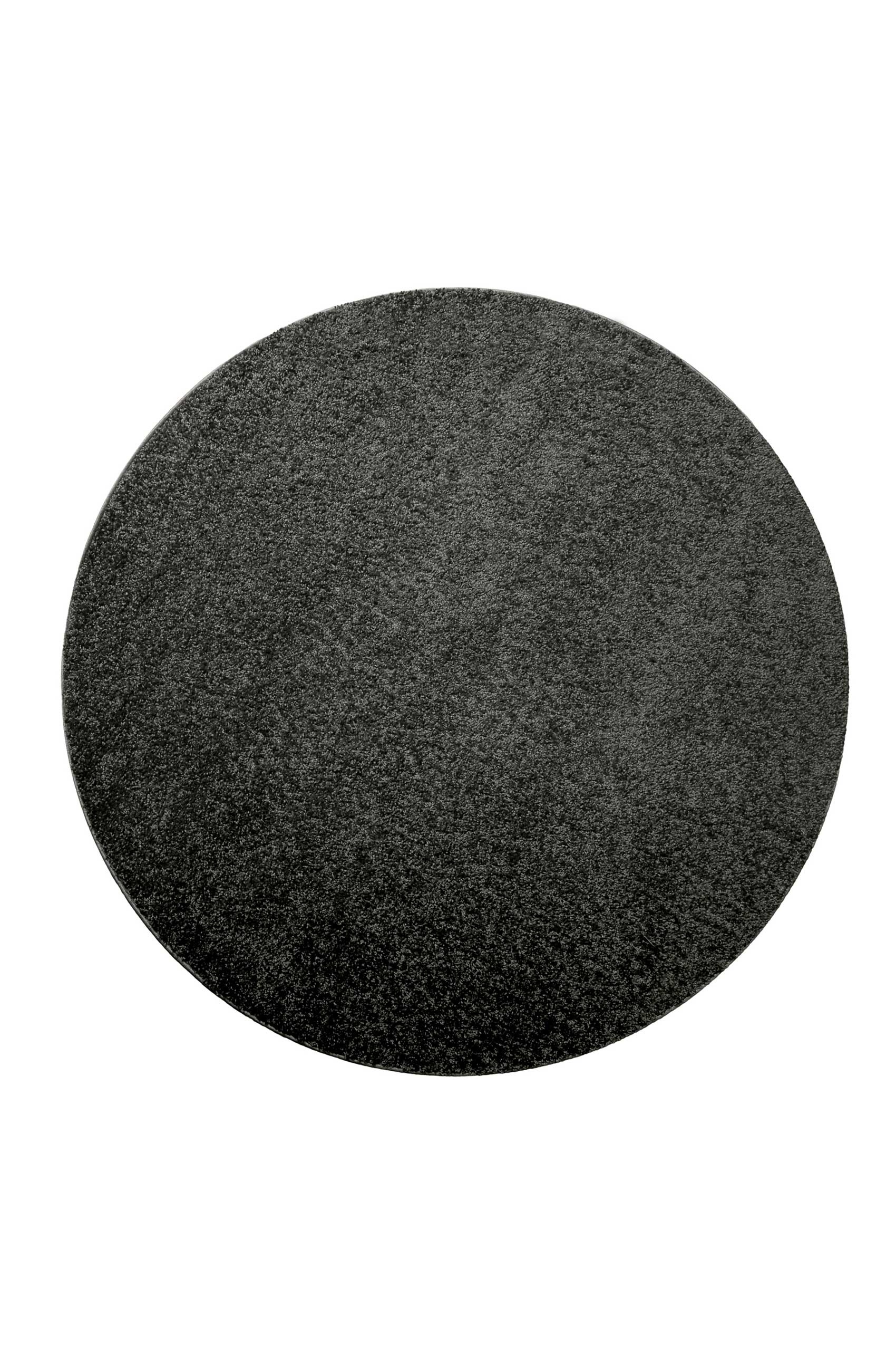 Homie Living Teppich »Gino«, rund, 30 mm Höhe, Hochflor, gewebt, weich, uni, Wohnzimmer, Schlafzimmer, waschbar