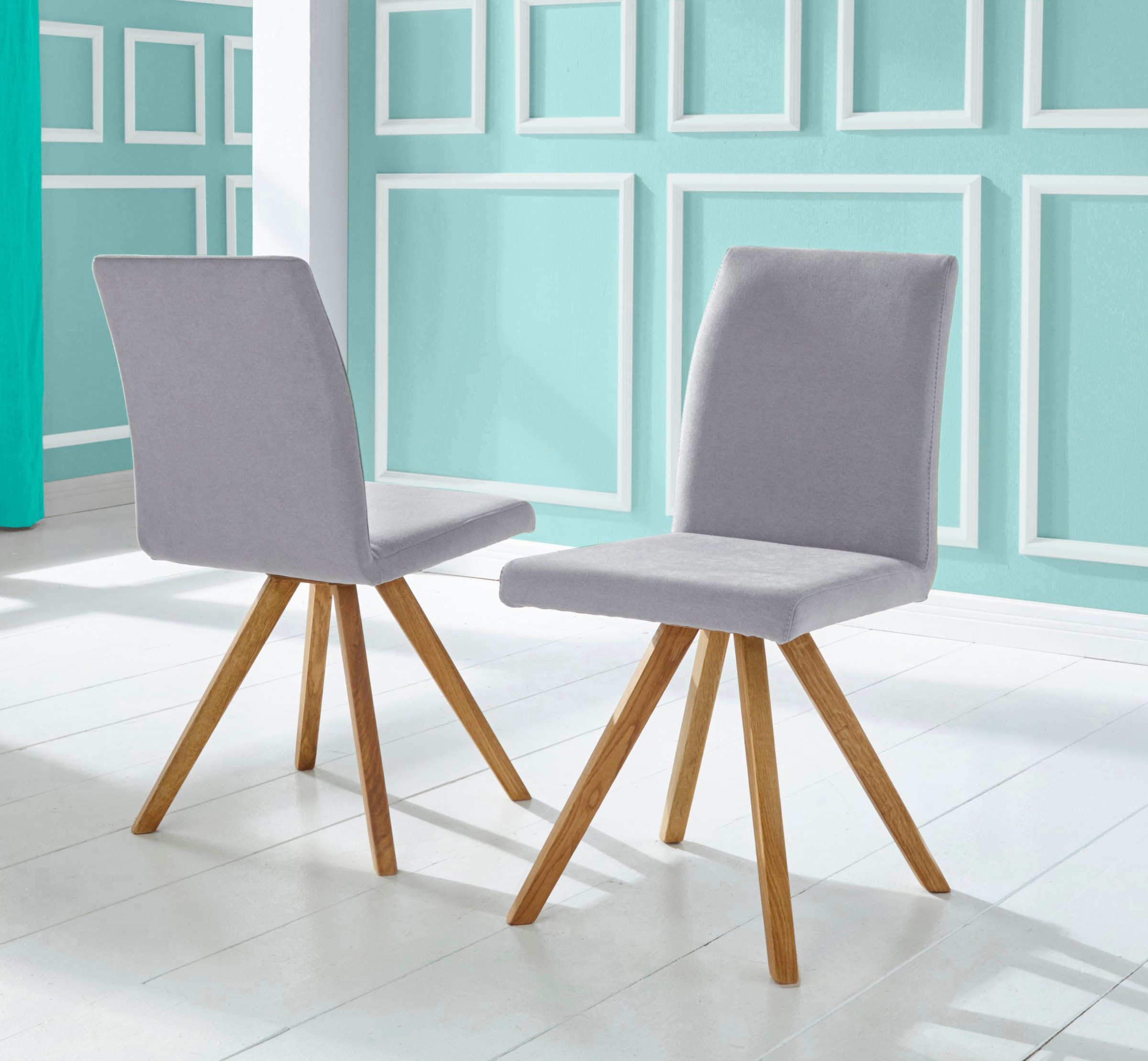 Home affaire Schalenstuhl "Rio" (Set) 2 Stk. Struktur fein Bezug in Kunstle günstig online kaufen