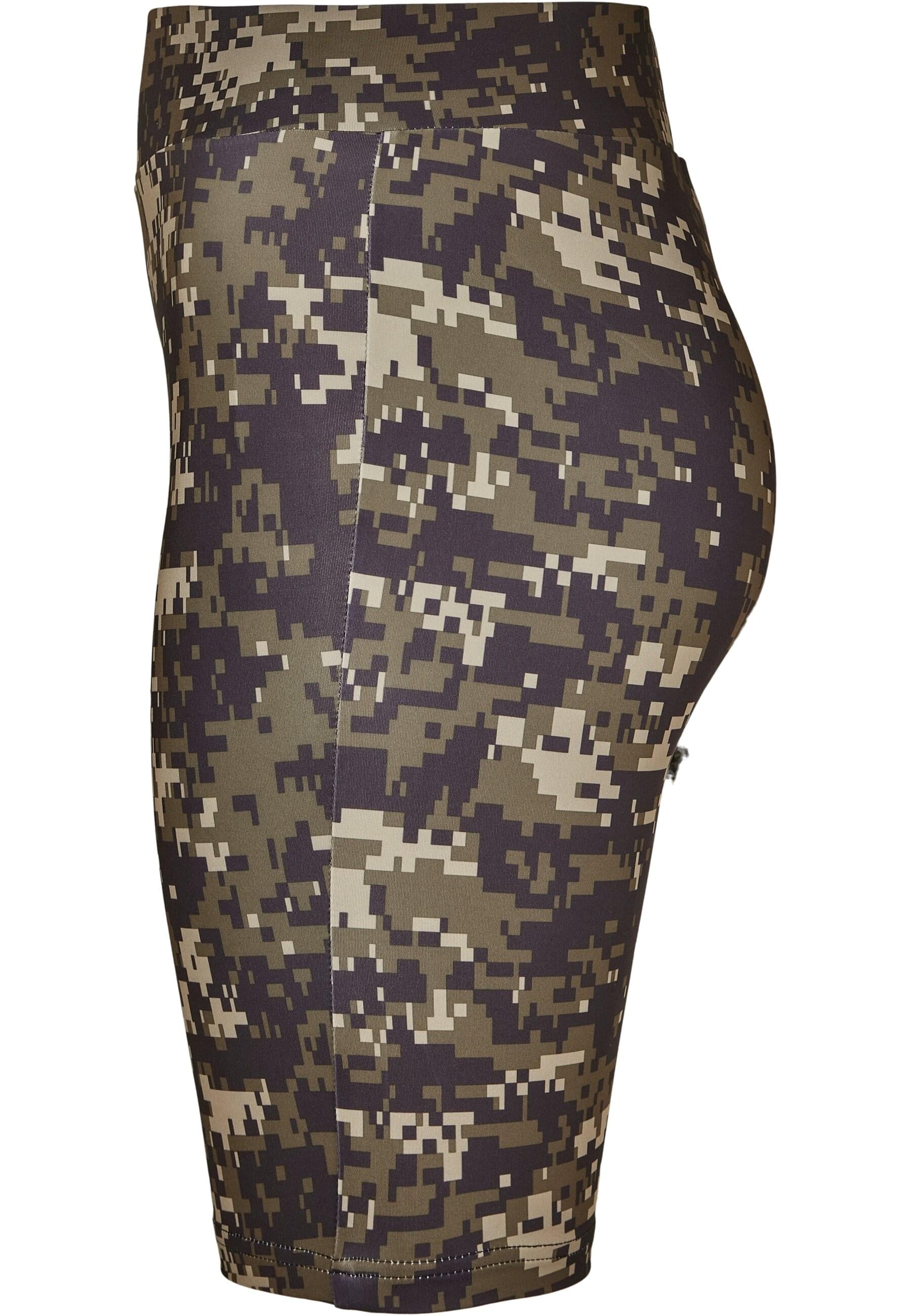 URBAN CLASSICS Stoffhose »Urban Classics Damen Ladies High Waist Camo Tech Cycle Shorts«, (1 tlg.)