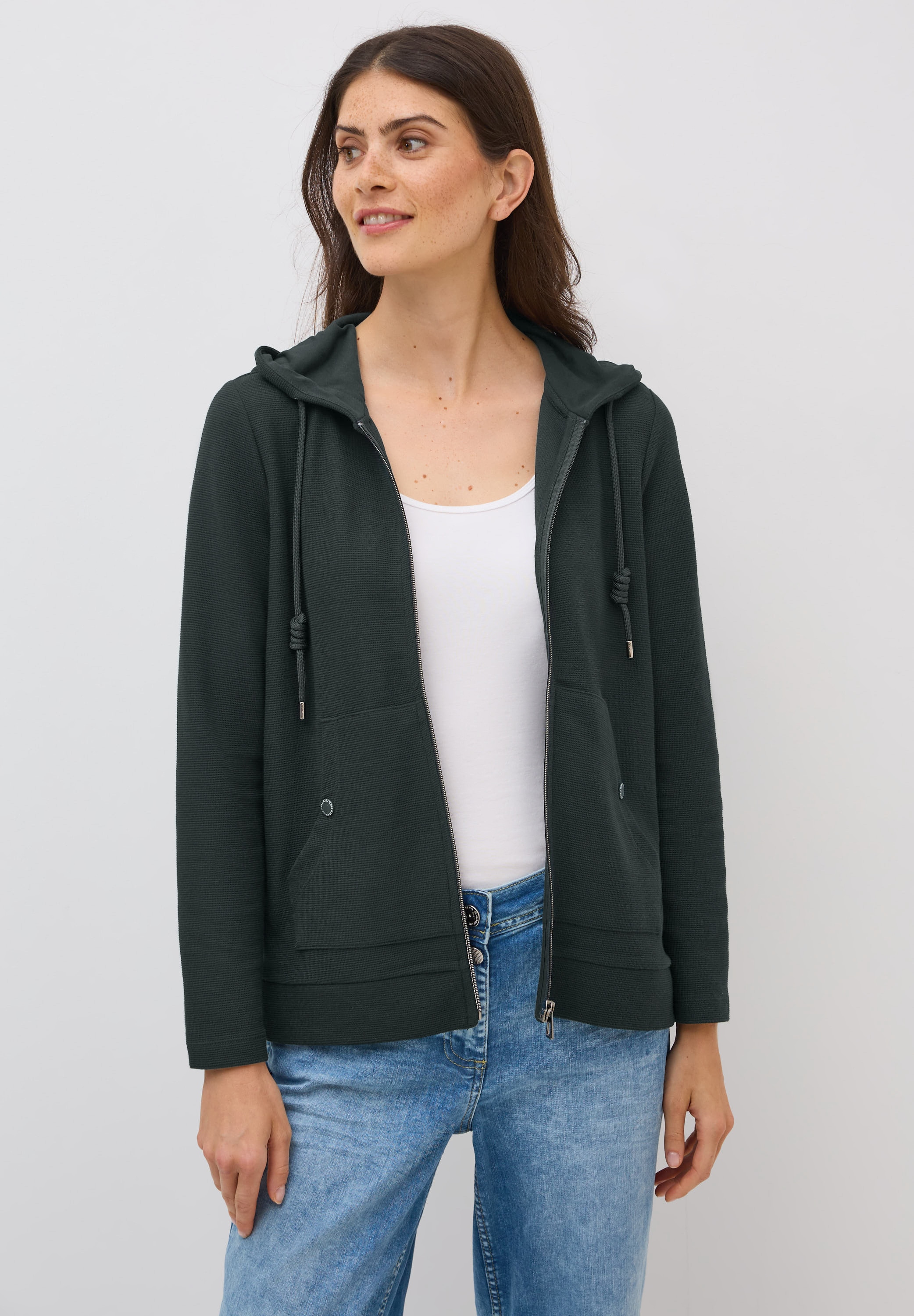 Cecil Sweatjacke, mit Kängurutasche günstig online kaufen