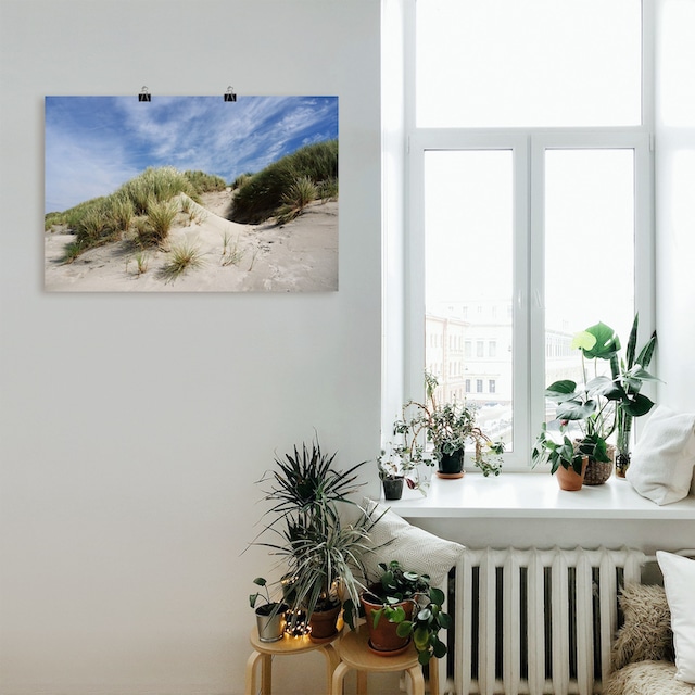 Artland Wandbild »Dünen auf Baltrum«, Strandbilder, (1 St.), als Alubild,  Leinwandbild, Wandaufkleber oder Poster in versch. Größen bestellen | BAUR