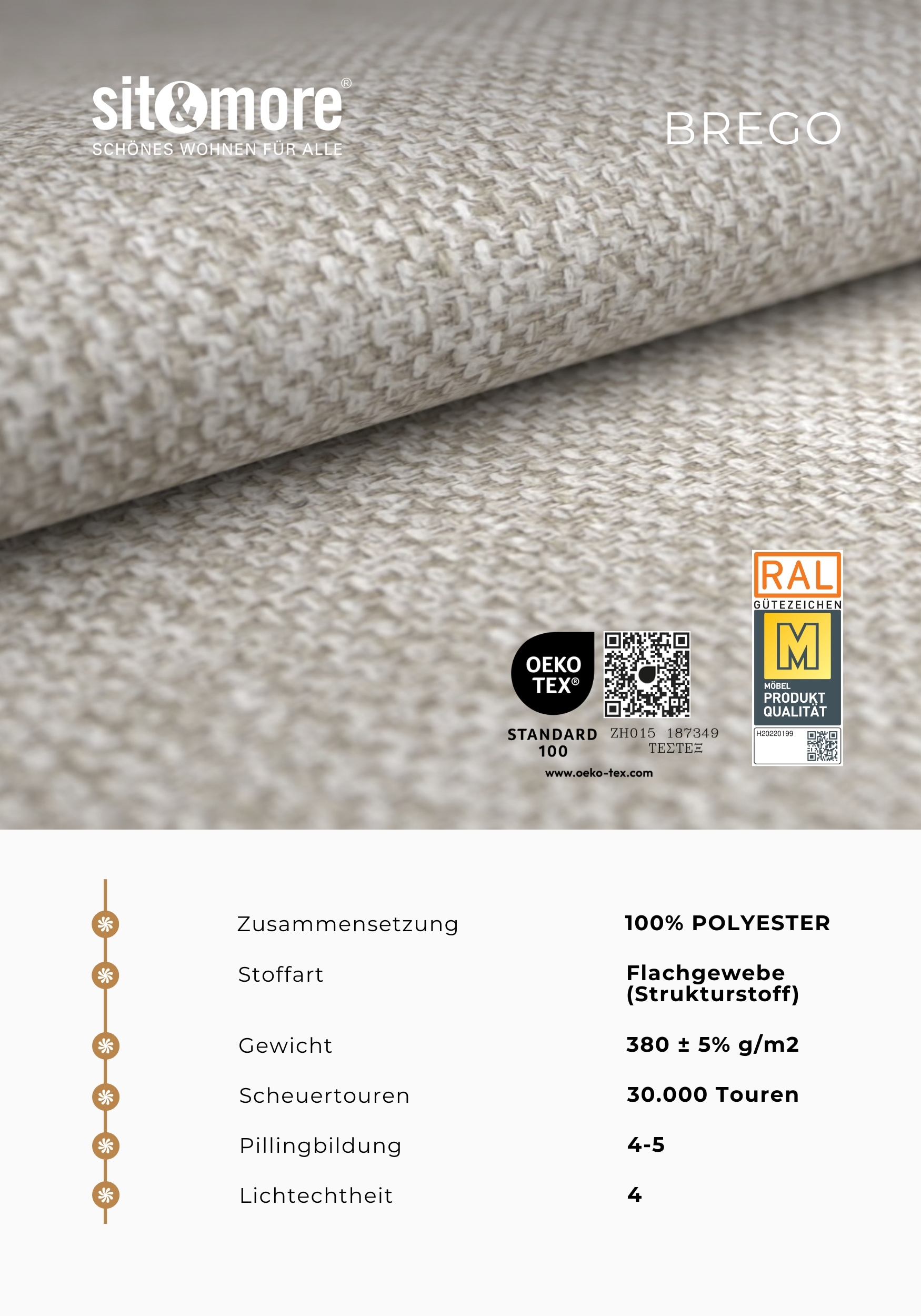 sit&more Polsterhocker »Vanity, B: 103 cm«