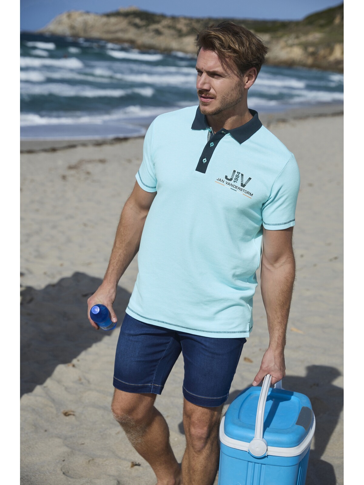 Jan Vanderstorm Poloshirt »Poloshirt ALBERICH«, (1 tlg.), mit sportlichem Trikot-Kragen