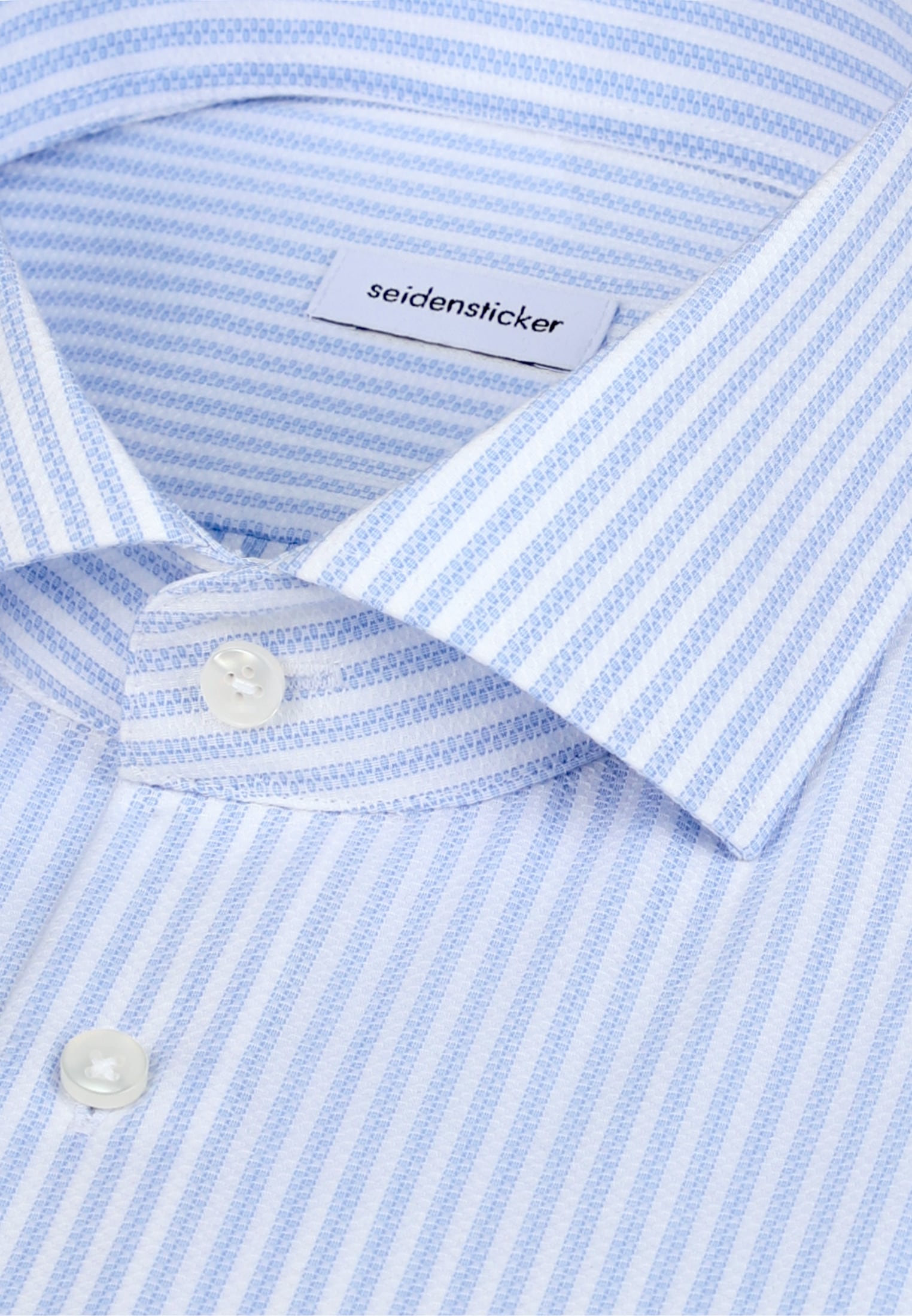 seidensticker Businesshemd »Schwarze Rose« Shaped 1/1 Kentkragen Gestreift