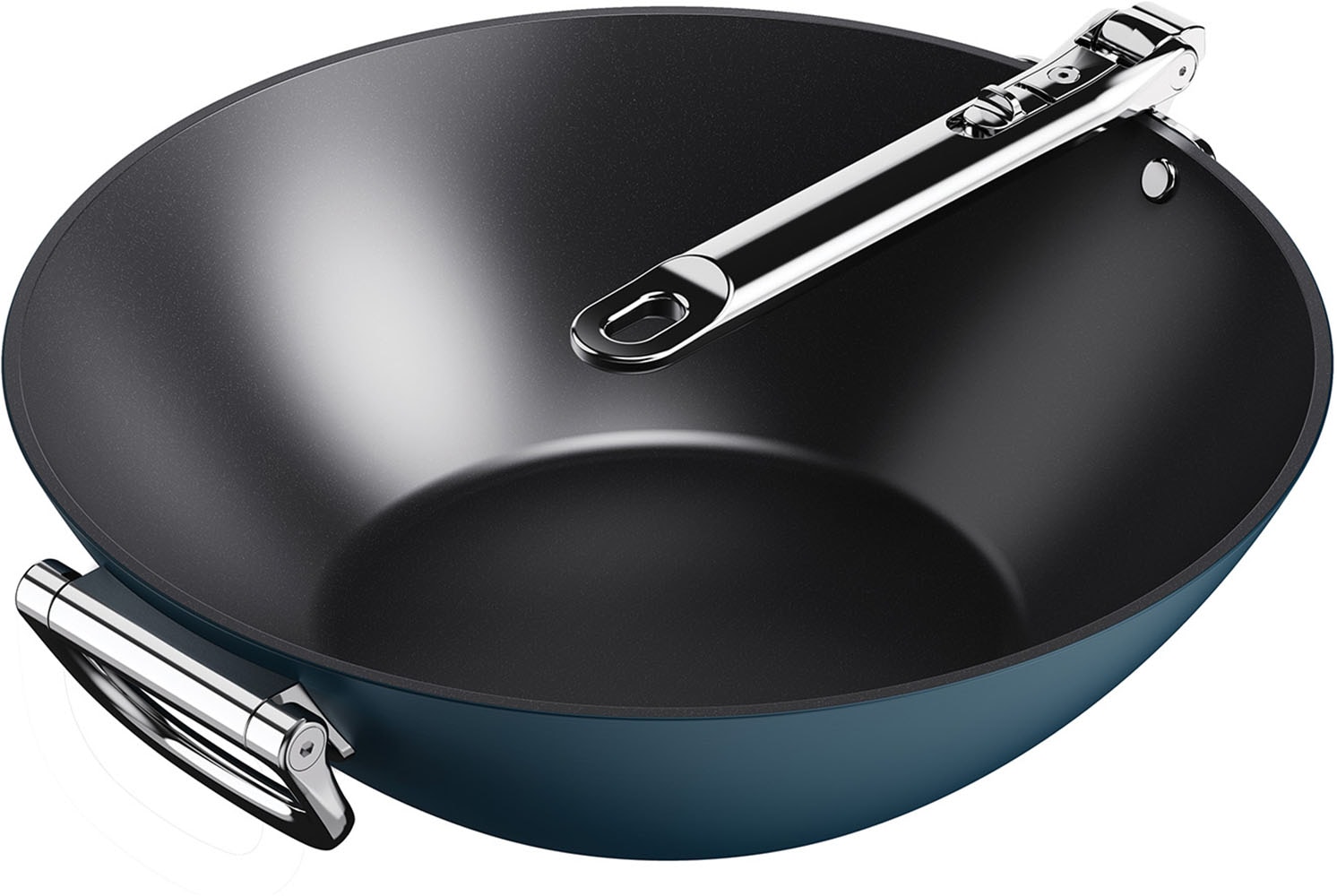 Joseph Joseph Wok »Space 32 cm (12,5") Antihaft-Wok mit klappbarem Griff und Deckel« Aluminium 1 tlg.
