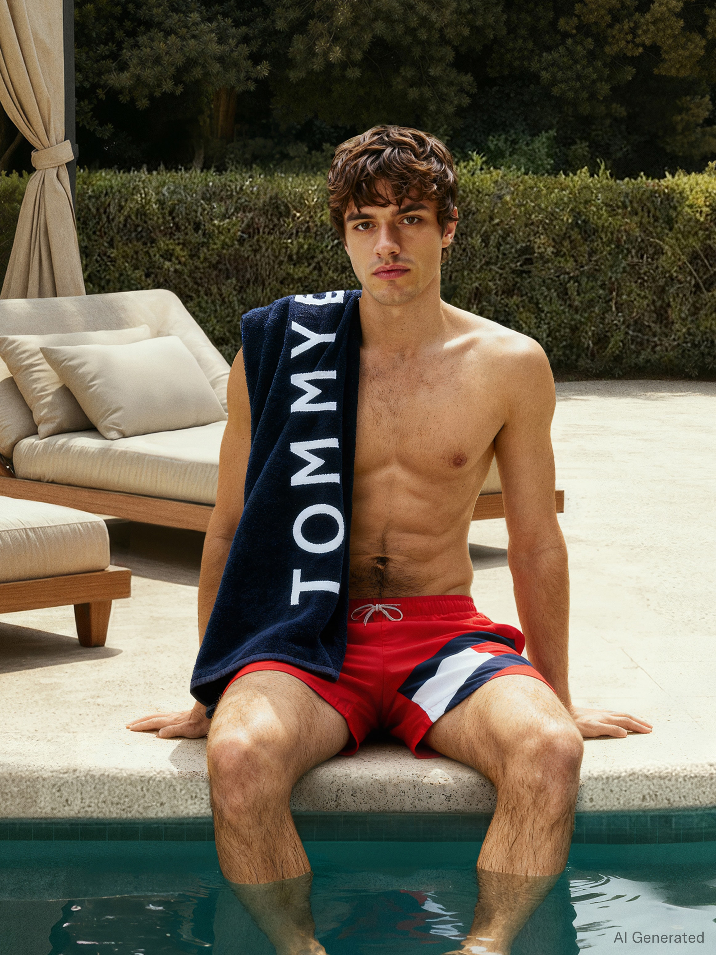 Tommy Hilfiger Swimwear Badeshorts »SF MEDIUM DRAWSTRING« mit Tommy Hilfiger Markenlabel