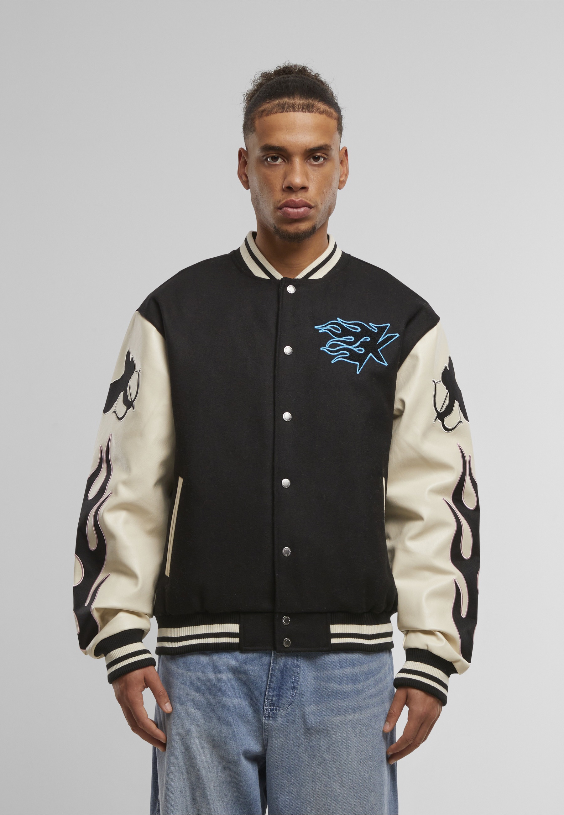 Karl Kani Collegejacke »Karl Kani Kani Amor Flames College Jacket« 1 Stk. tlg. ohne Kapuze