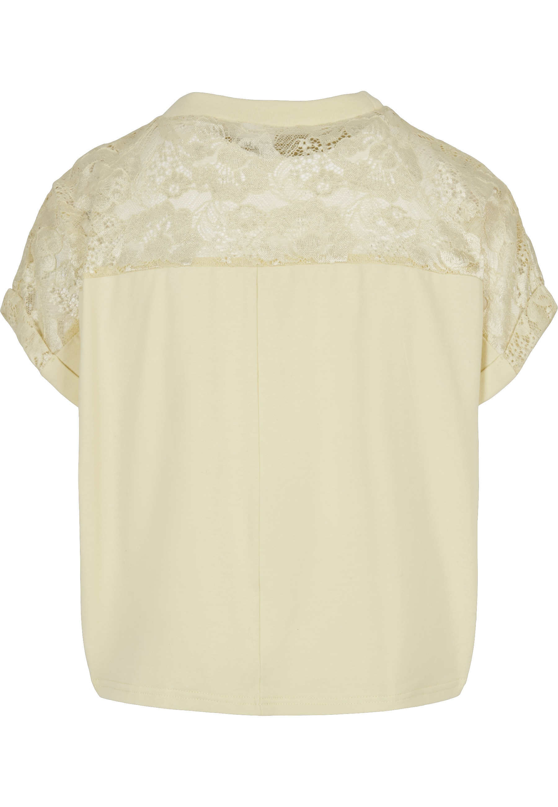URBAN CLASSICS Kurzarmshirt »Urban Classics Damen Ladies Short Oversized Lace Tee« 1 Stk.