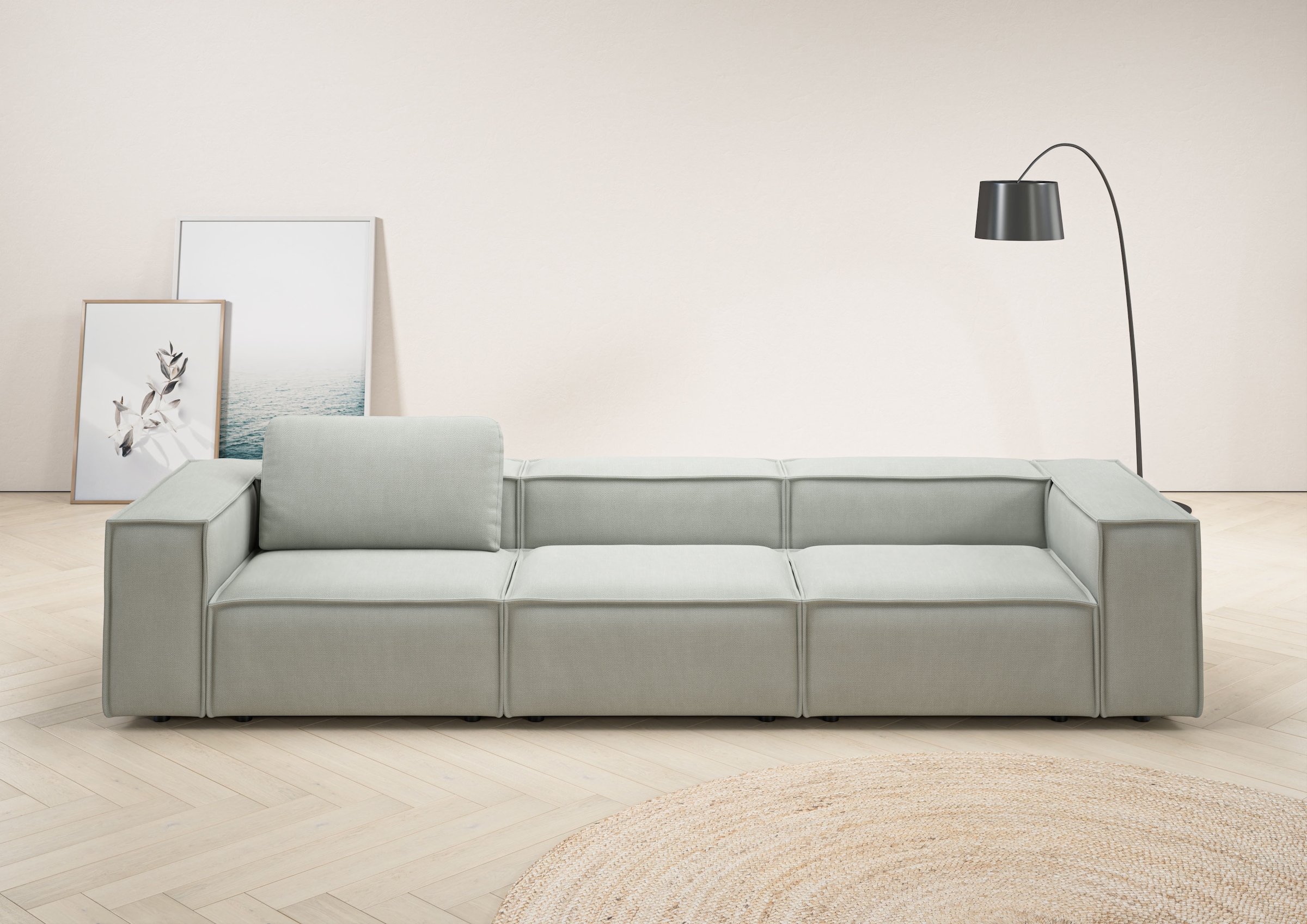 Home affaire 3,5-Sitzer "Watertown, modernes Big-Sofa XXL, 336 cm Breite, a günstig online kaufen