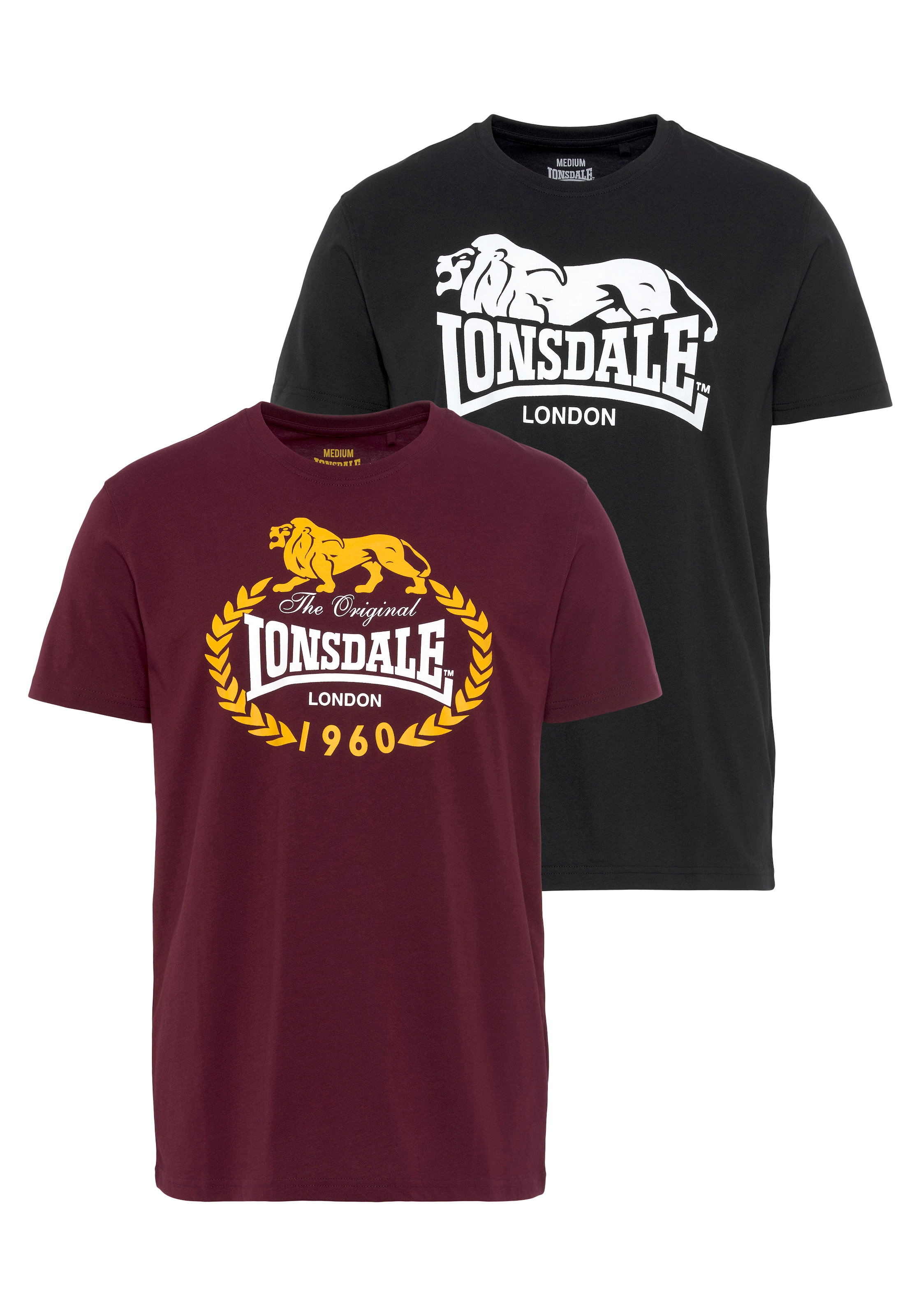 Lonsdale T-Shirt "ECCLAW", (Packung, 2 tlg., 2er-Pack) günstig online kaufen