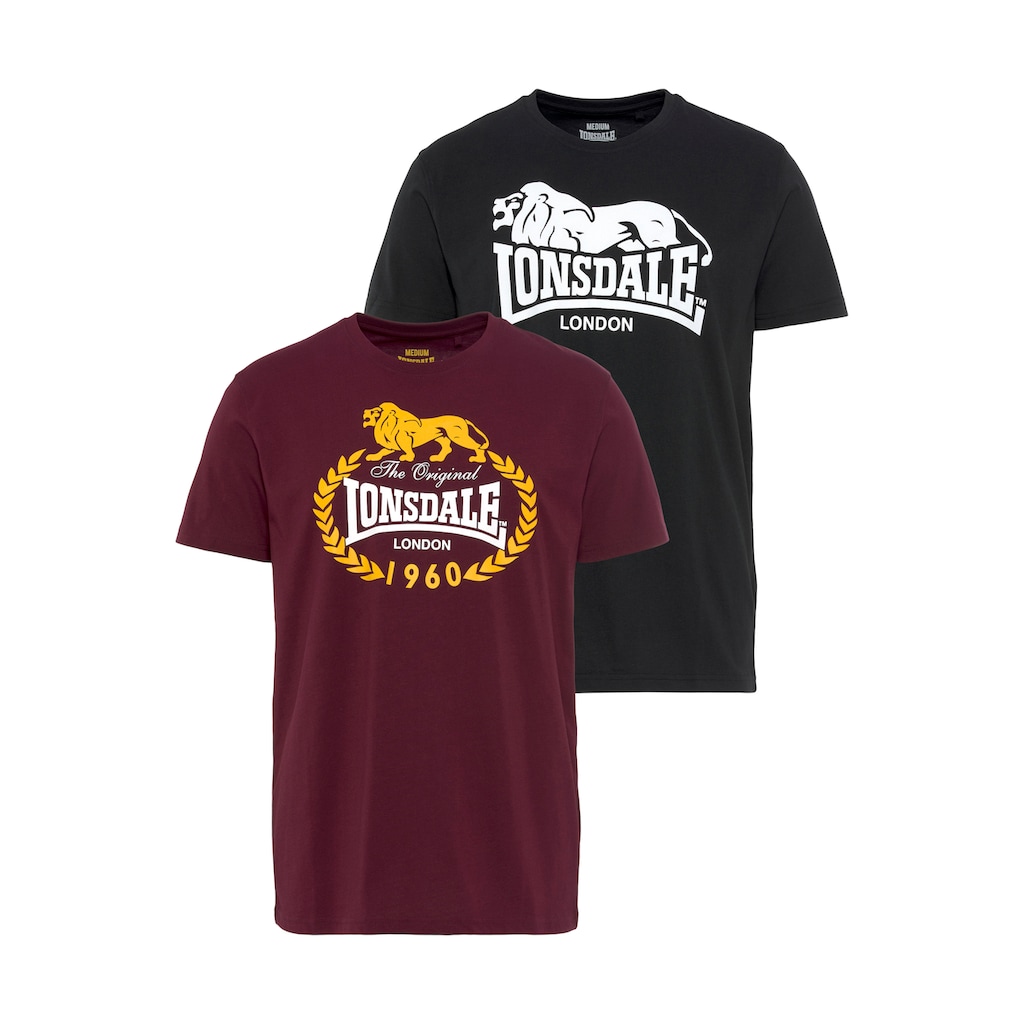 Lonsdale T-Shirt, (Packung, 2 tlg., 2er Pack)