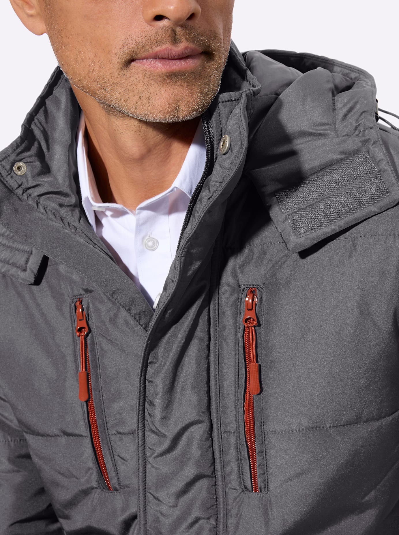 Classic Steppjacke mit Kapuze