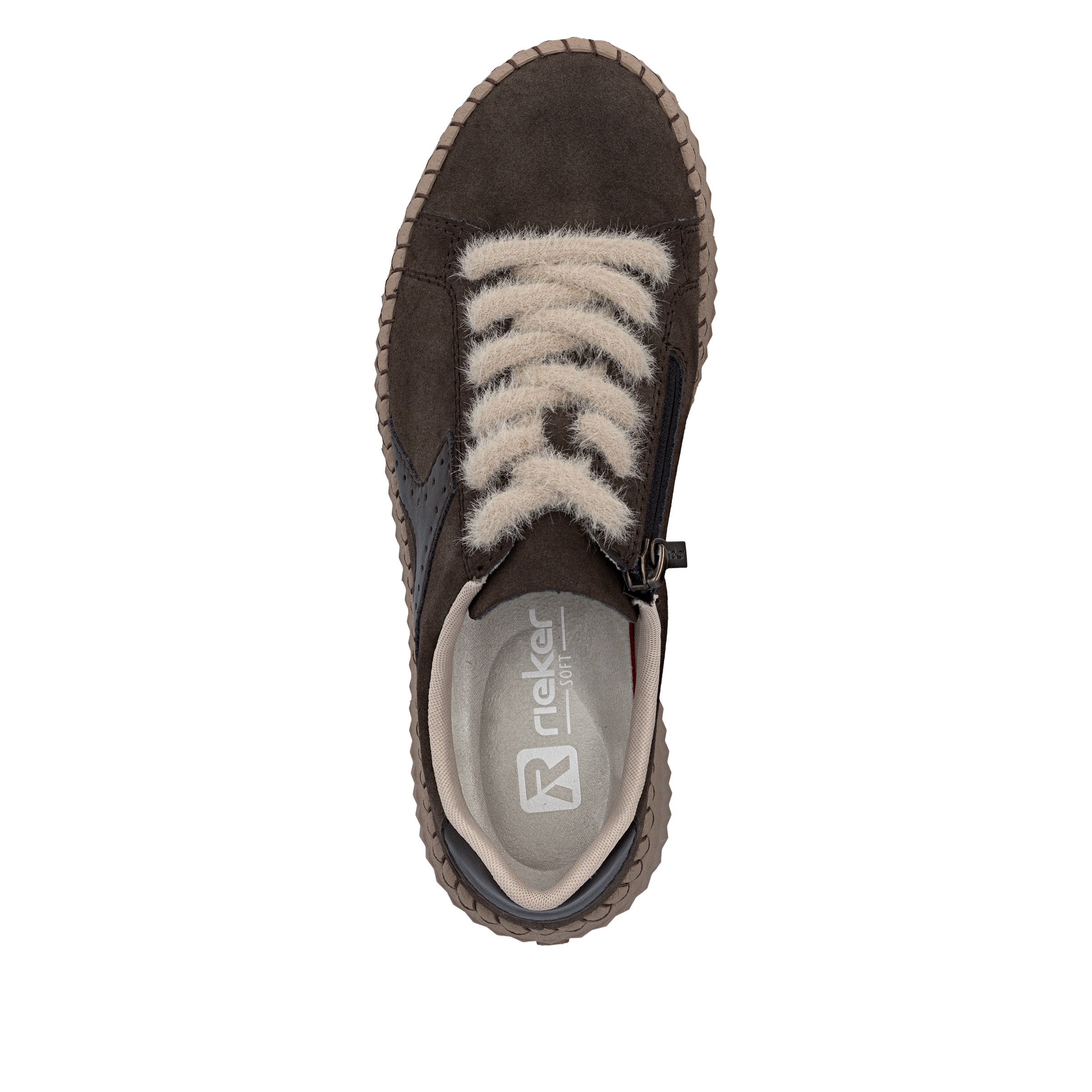 Rieker Plateausneaker  Halbschuh, Schnürschuh mit gepolsterter Innensohle