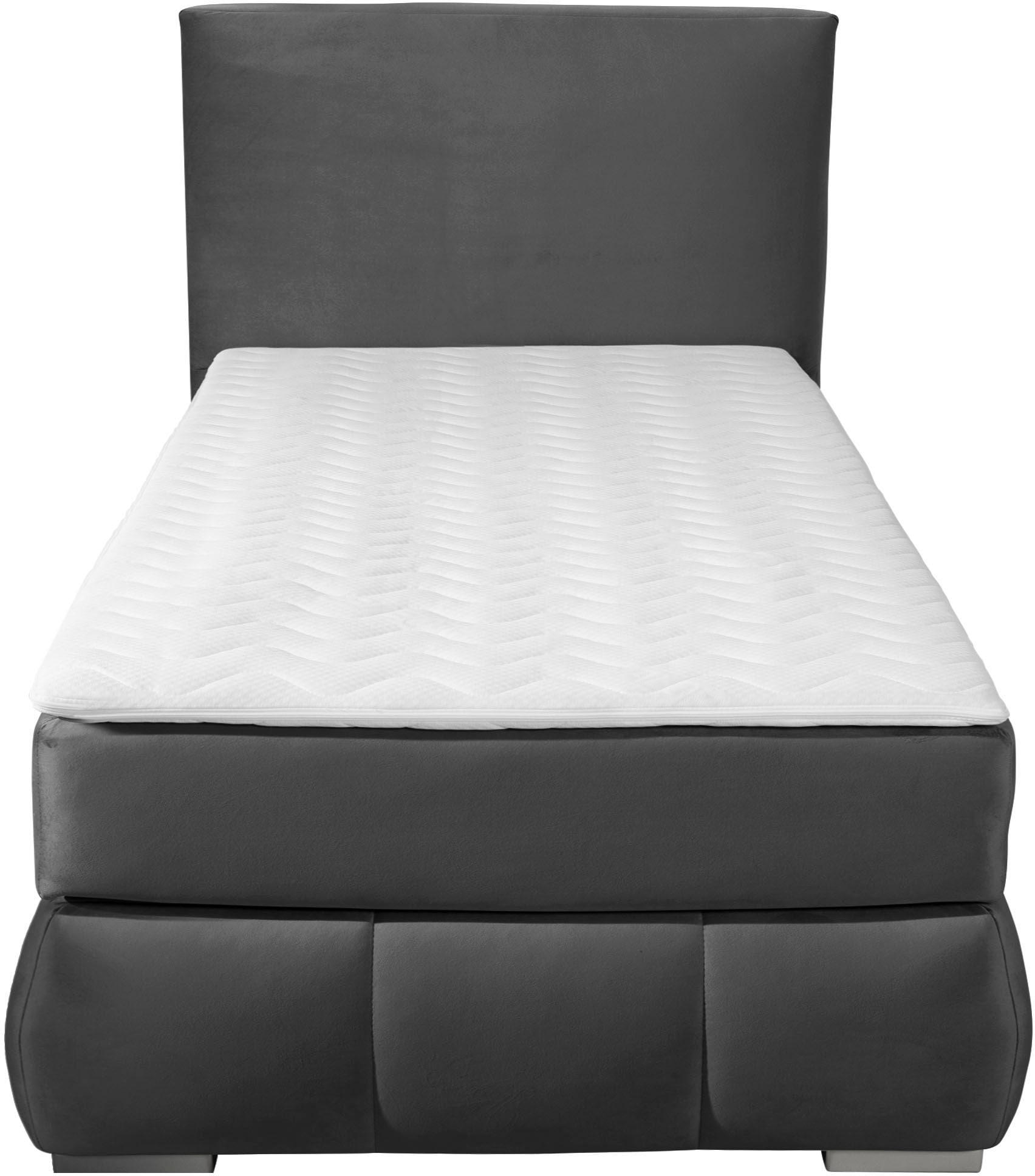 Home affaire Boxspringbett »Wehma« inkl. Topper in 3 verschiedenen Matratzen, auch in Samtstoff