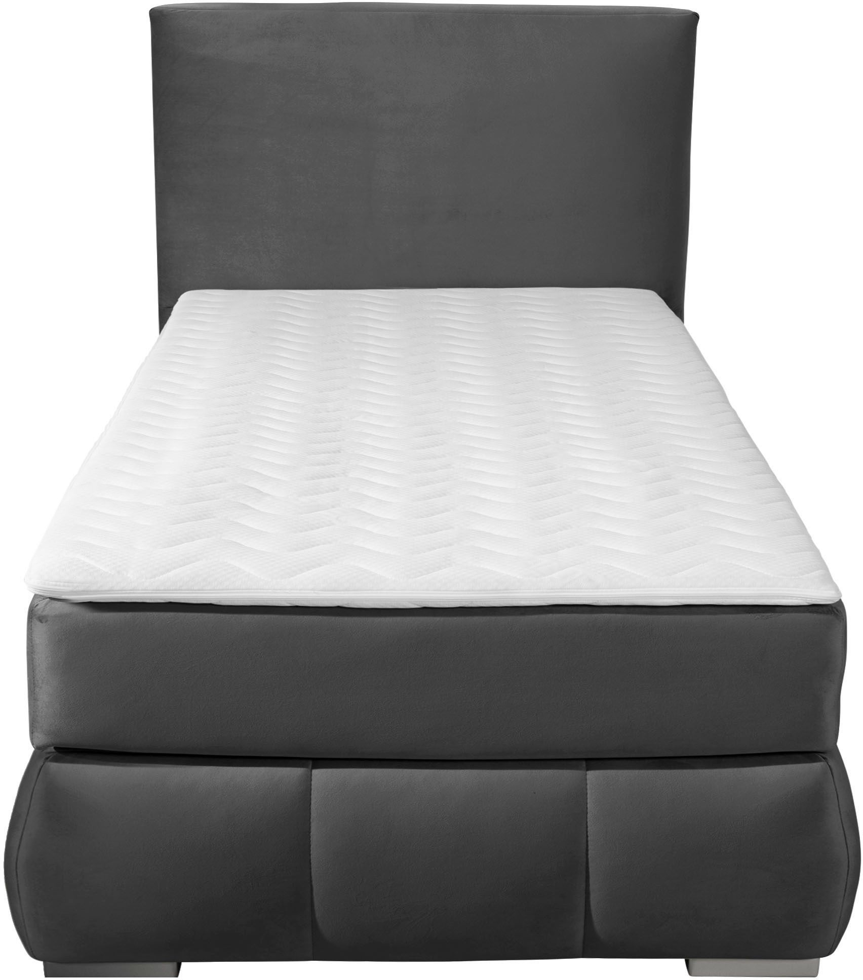 Thumbnail - Home affaire Boxspringbett "Wehma" inkl. Topper in 3 verschiedenen Matratzen, auch in Samtstoff