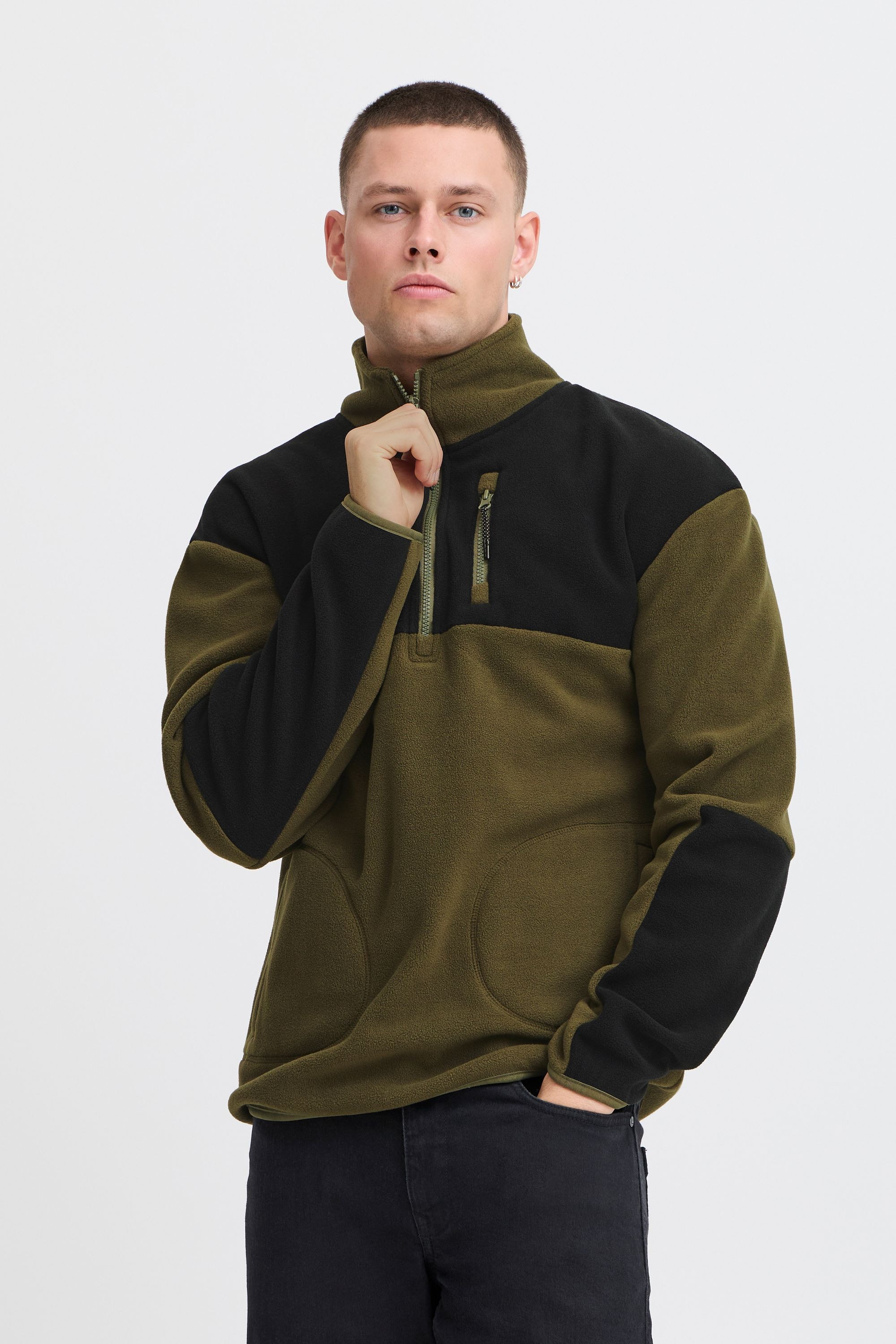 Blend Troyer »Fleecejacke BHBROOKS Sweatshirt halfzipp«