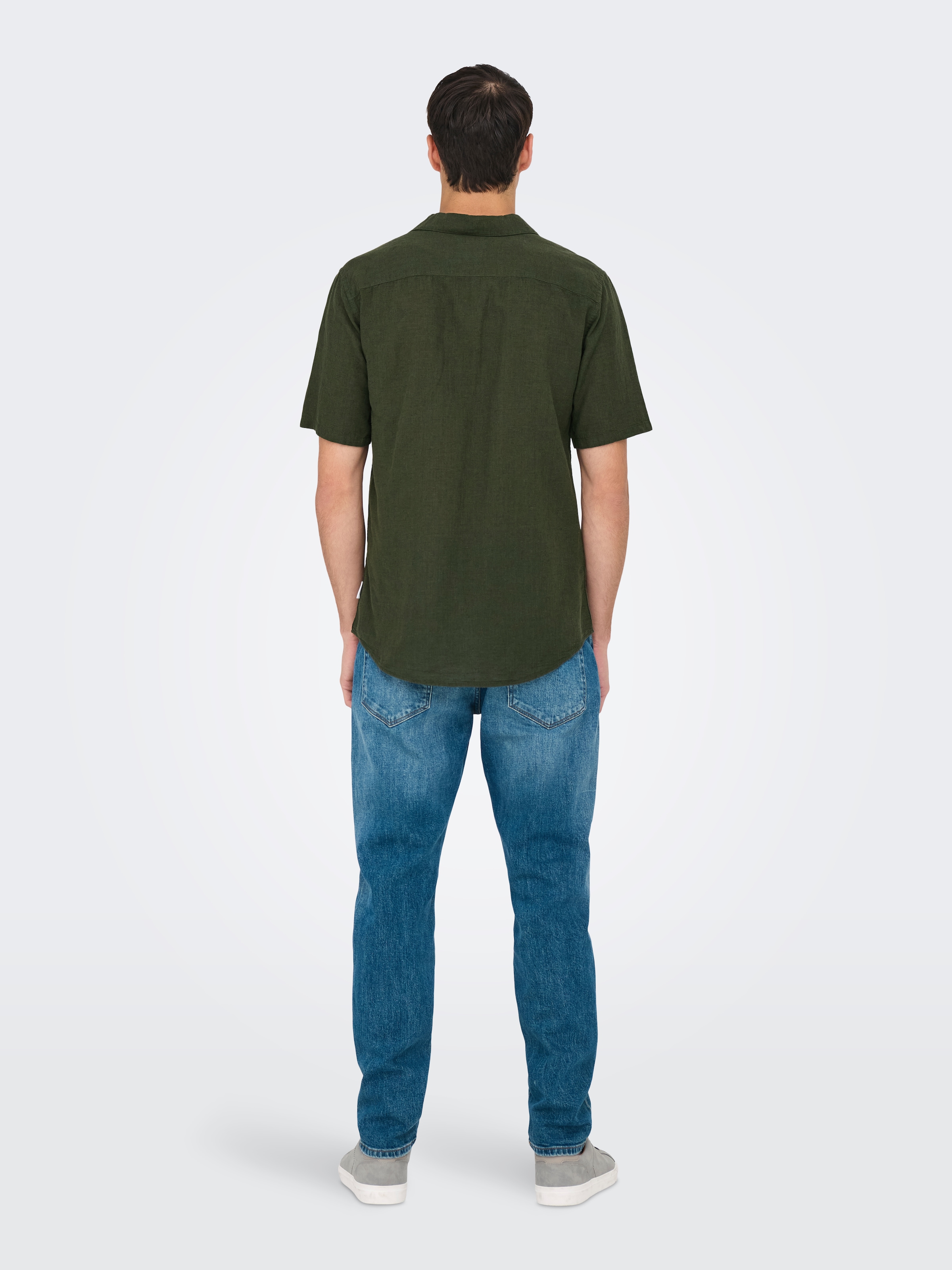 ONLY & SONS Kurzarmhemd »ONSCAIDEN SS SOLID RESORT LINEN NOOS«