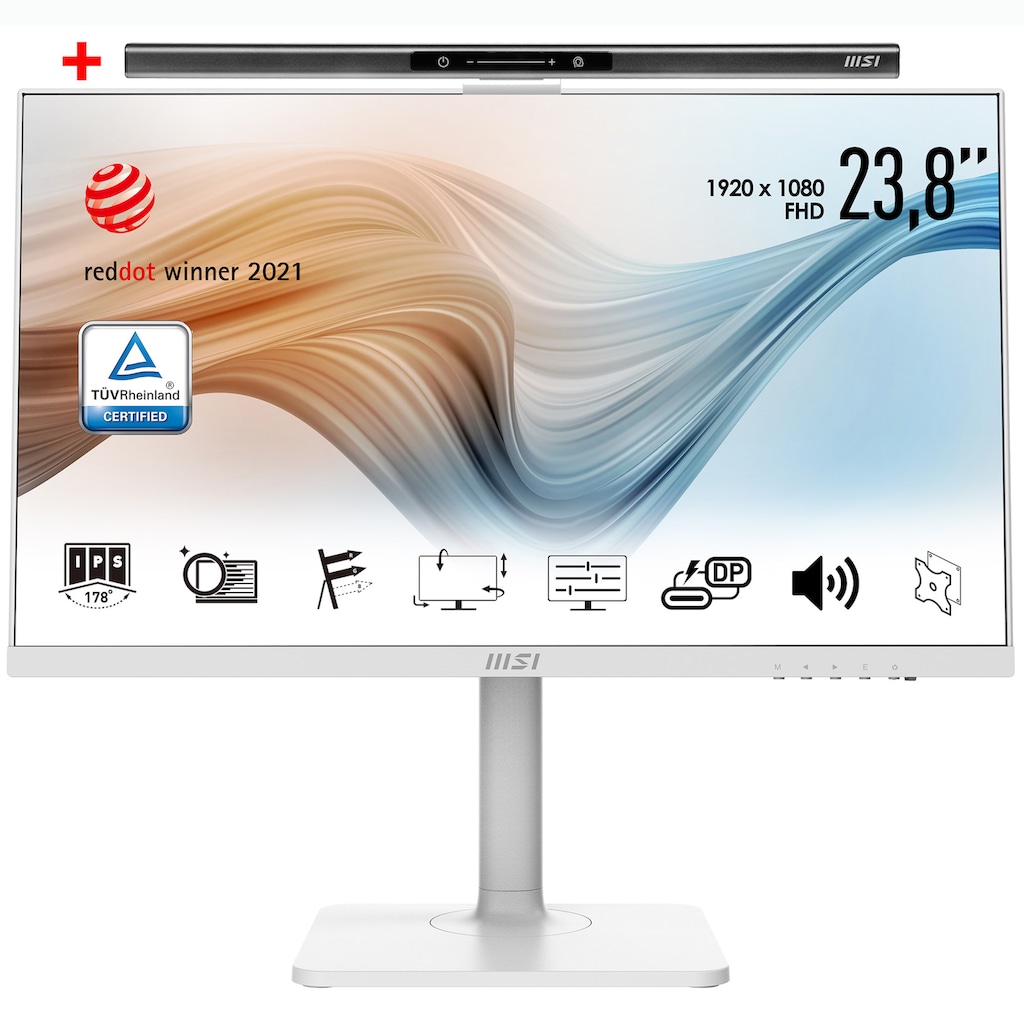 MSI LED-Monitor »Modern MD241PW«, 60 cm/24 Zoll, 1920 x 1080 px, Full HD, 5 ms Reaktionszeit, 75 Hz