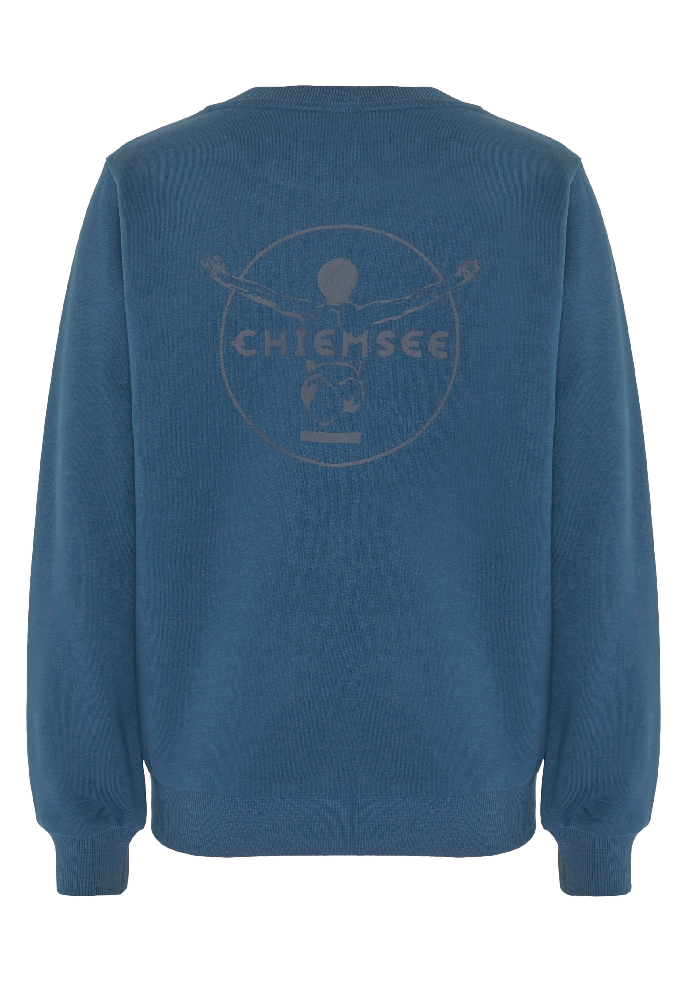 Chiemsee Sweatshirt, - mit großem, tonalen Logo Rubber Print auf dem Rücken