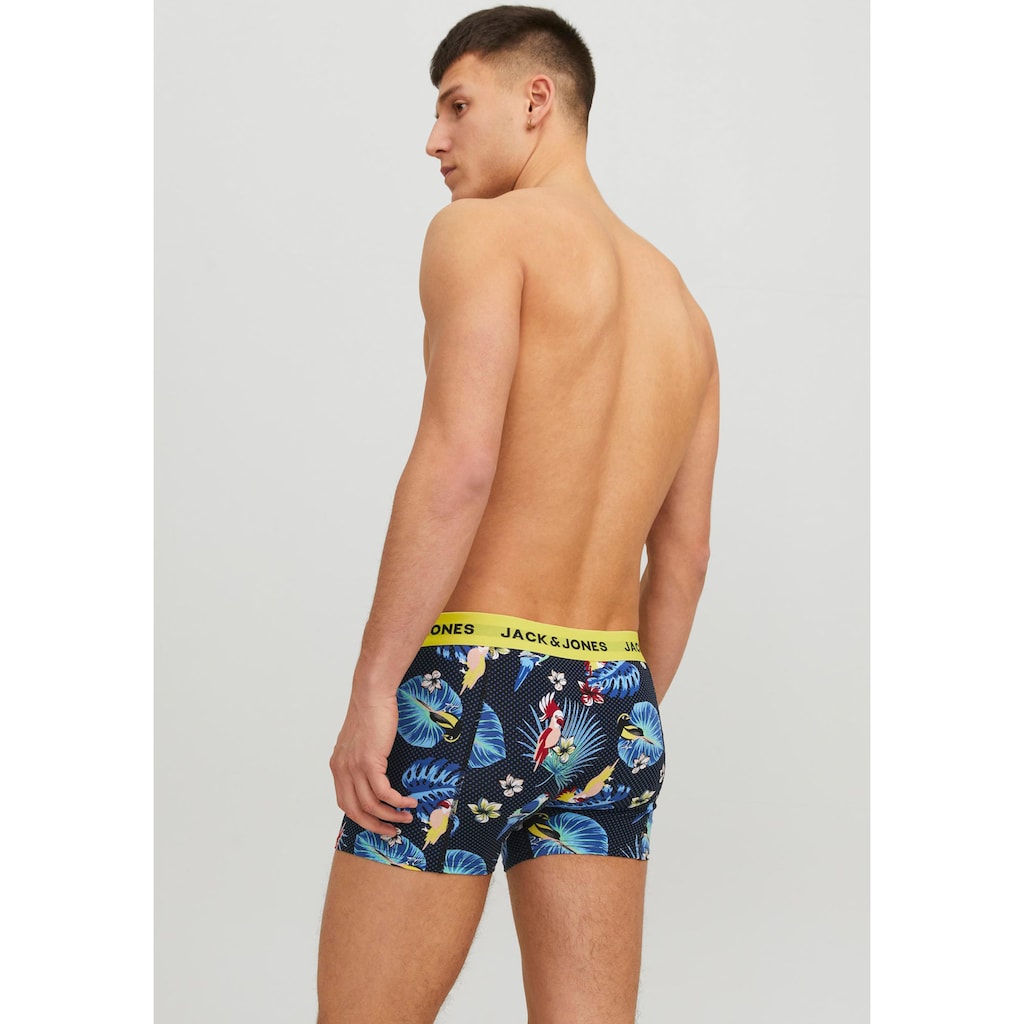 Jack & Jones Trunk »JACFLOWER BIRD TRUNKS 3 PACK NOOS«, (Packung, 3 St.)