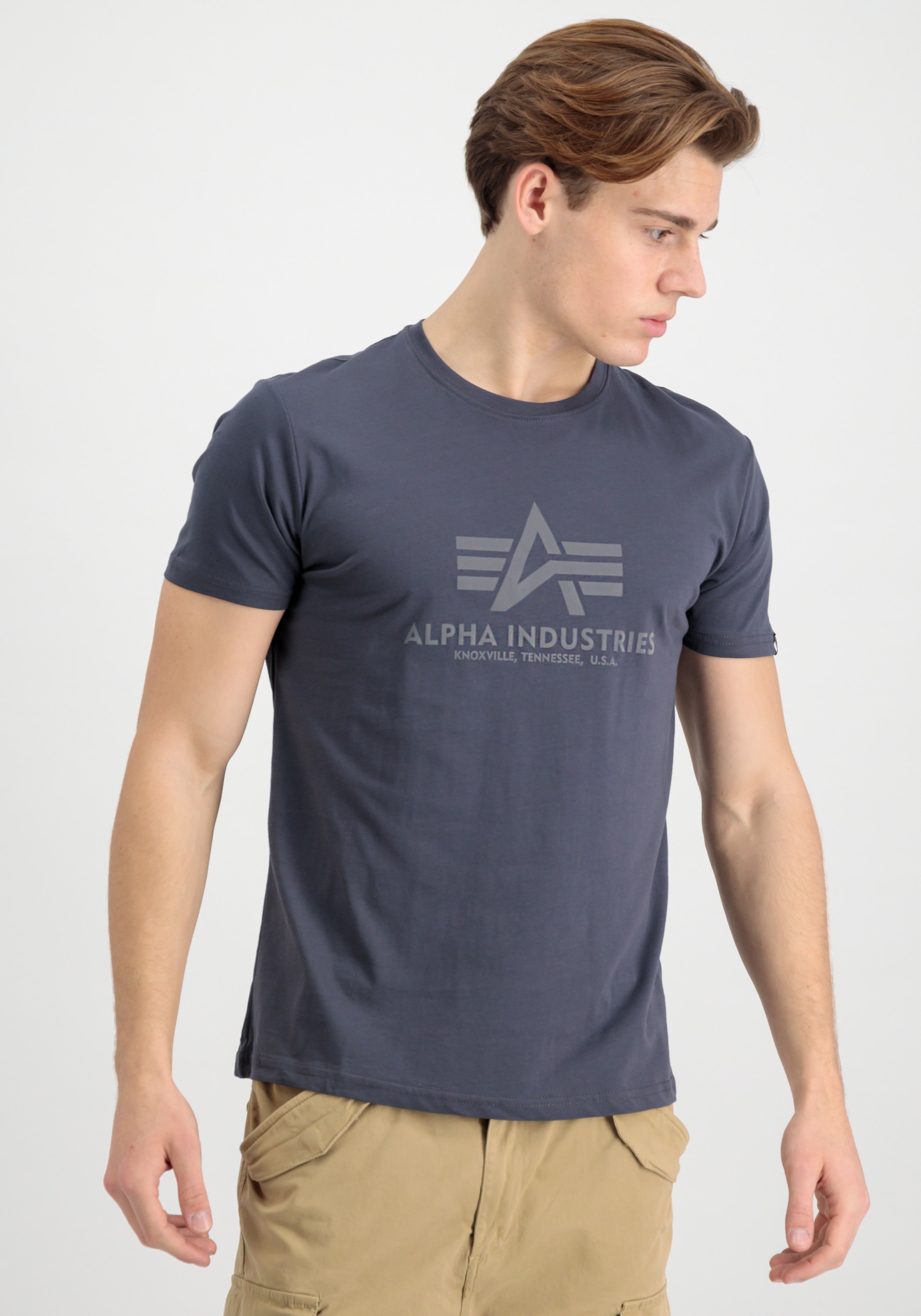 Alpha Industries T-Shirt »Basic T-Shirt Refl. Print T-Shirt«