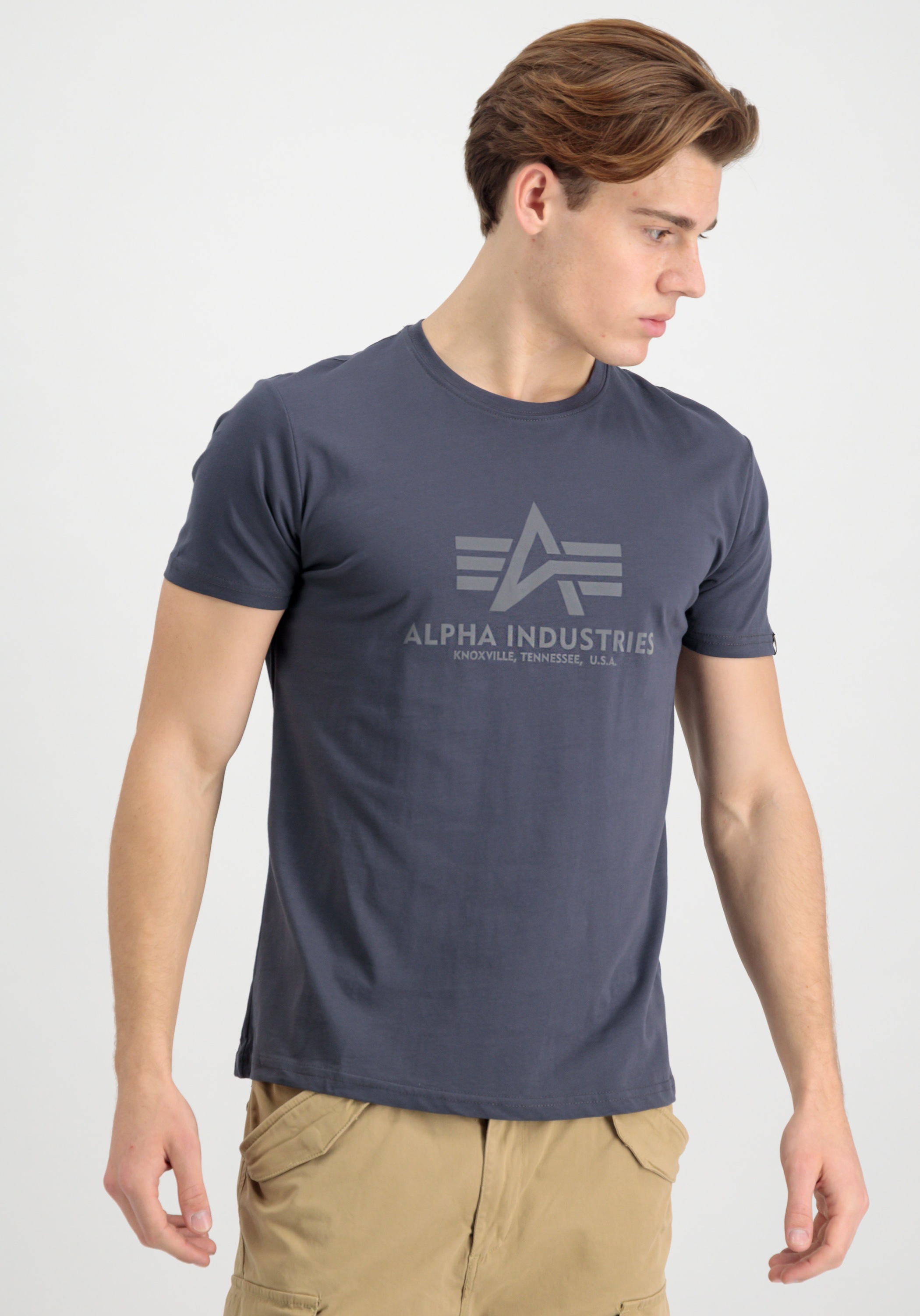 Alpha Industries T-Shirt "Basic T-Shirt Refl. Print" günstig online kaufen